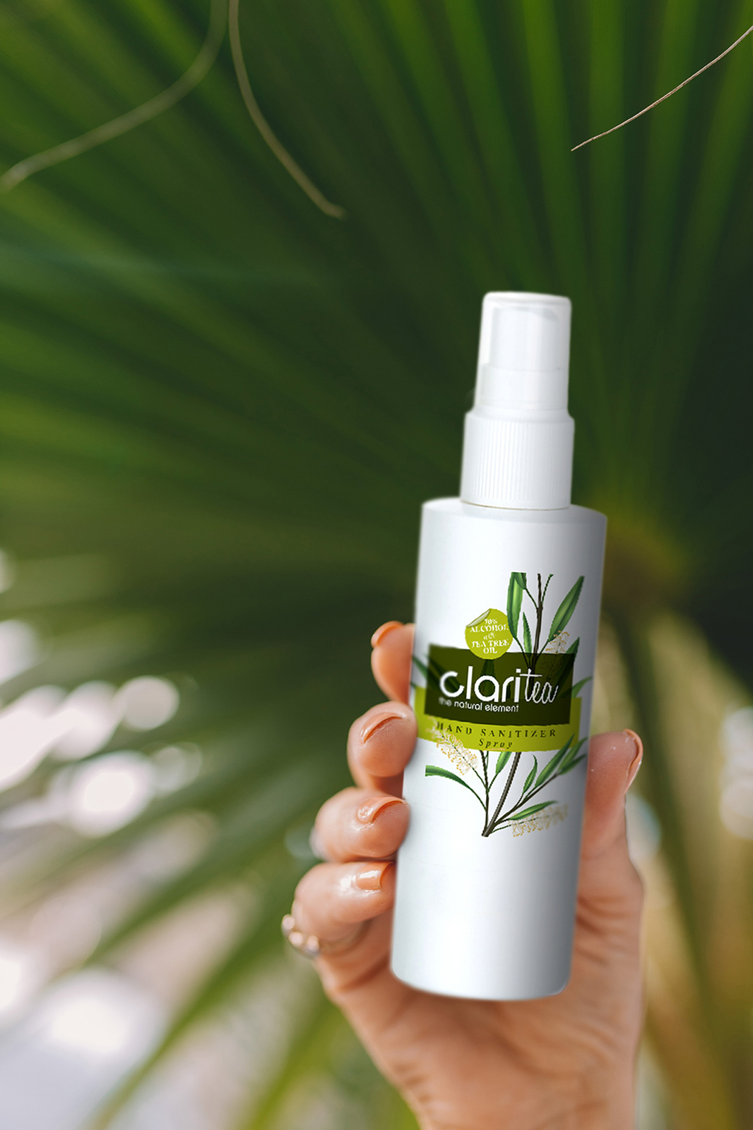 New label design for Tea Tree Hand Sanitizer