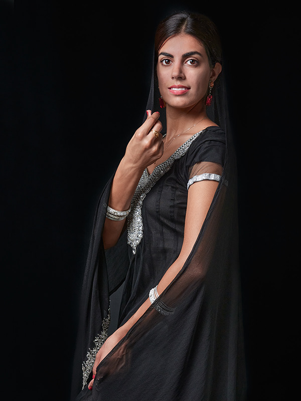 Jacint Guiteras Portfolio - Sarisha in hindu dress