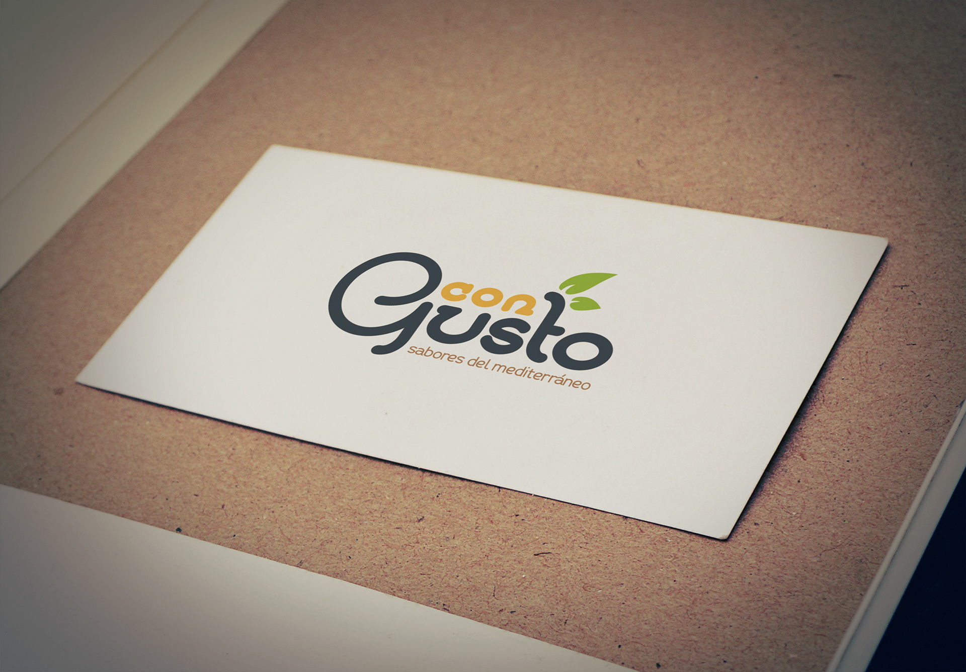 mock up tarjeta congusto