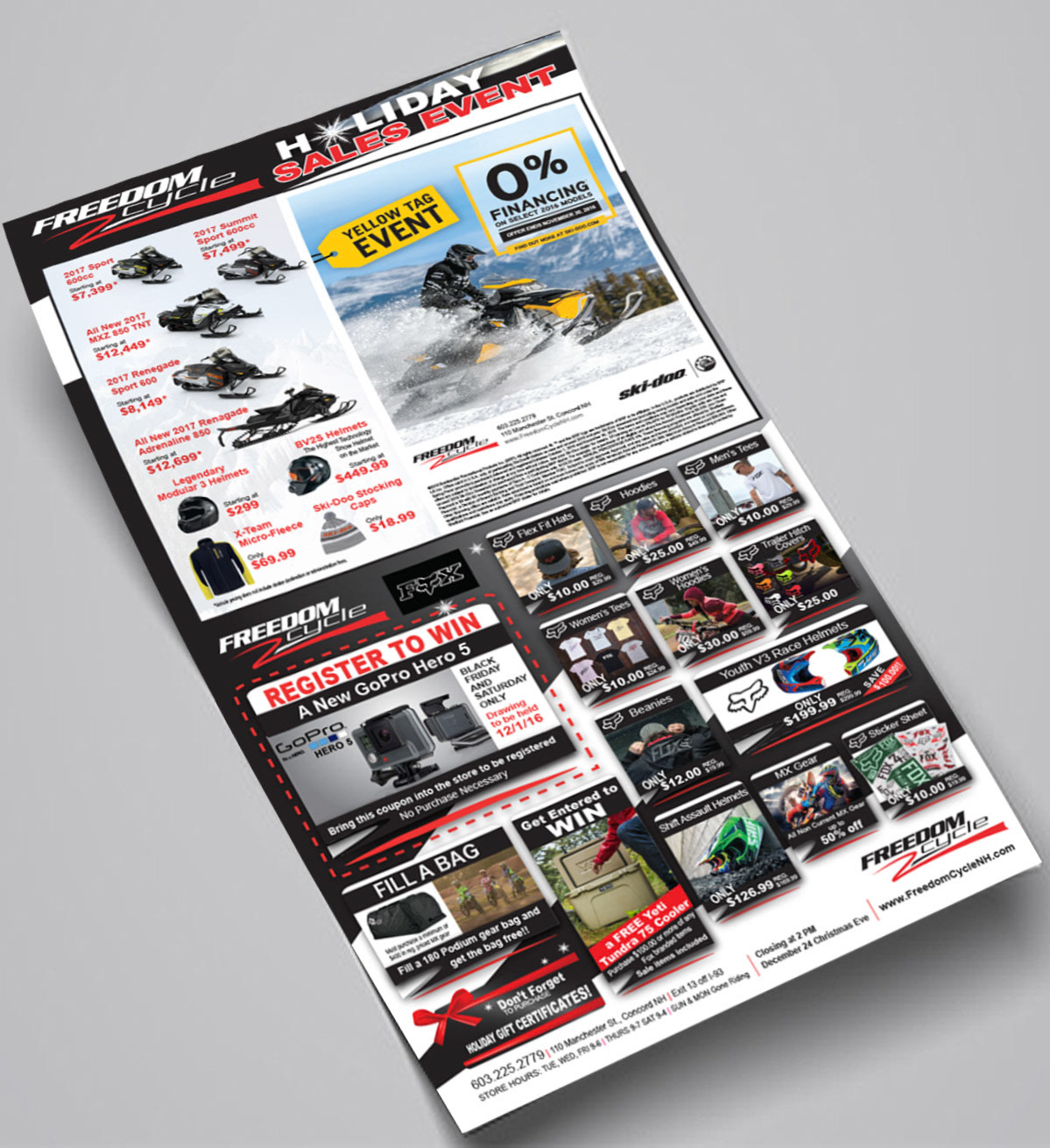 Freedom Cycle-ski-doo-Fox CO-OP Ad Spread