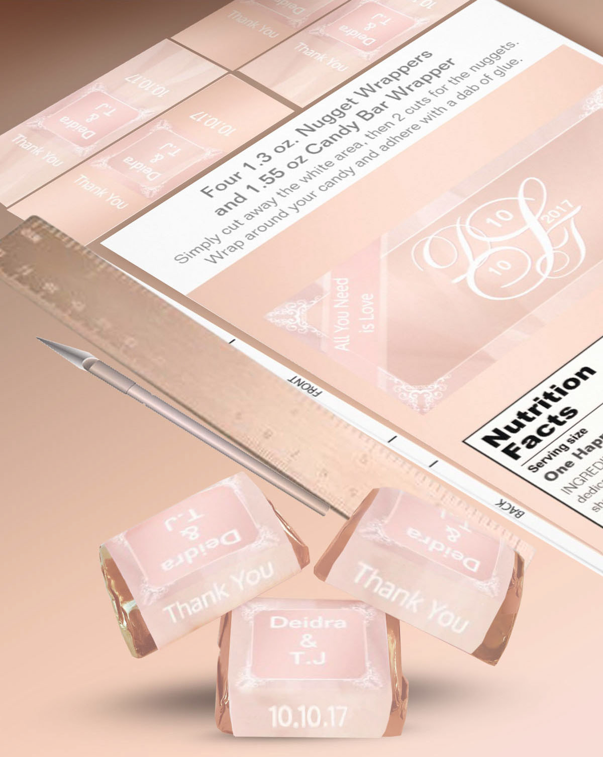 Candy Wrapper Templates