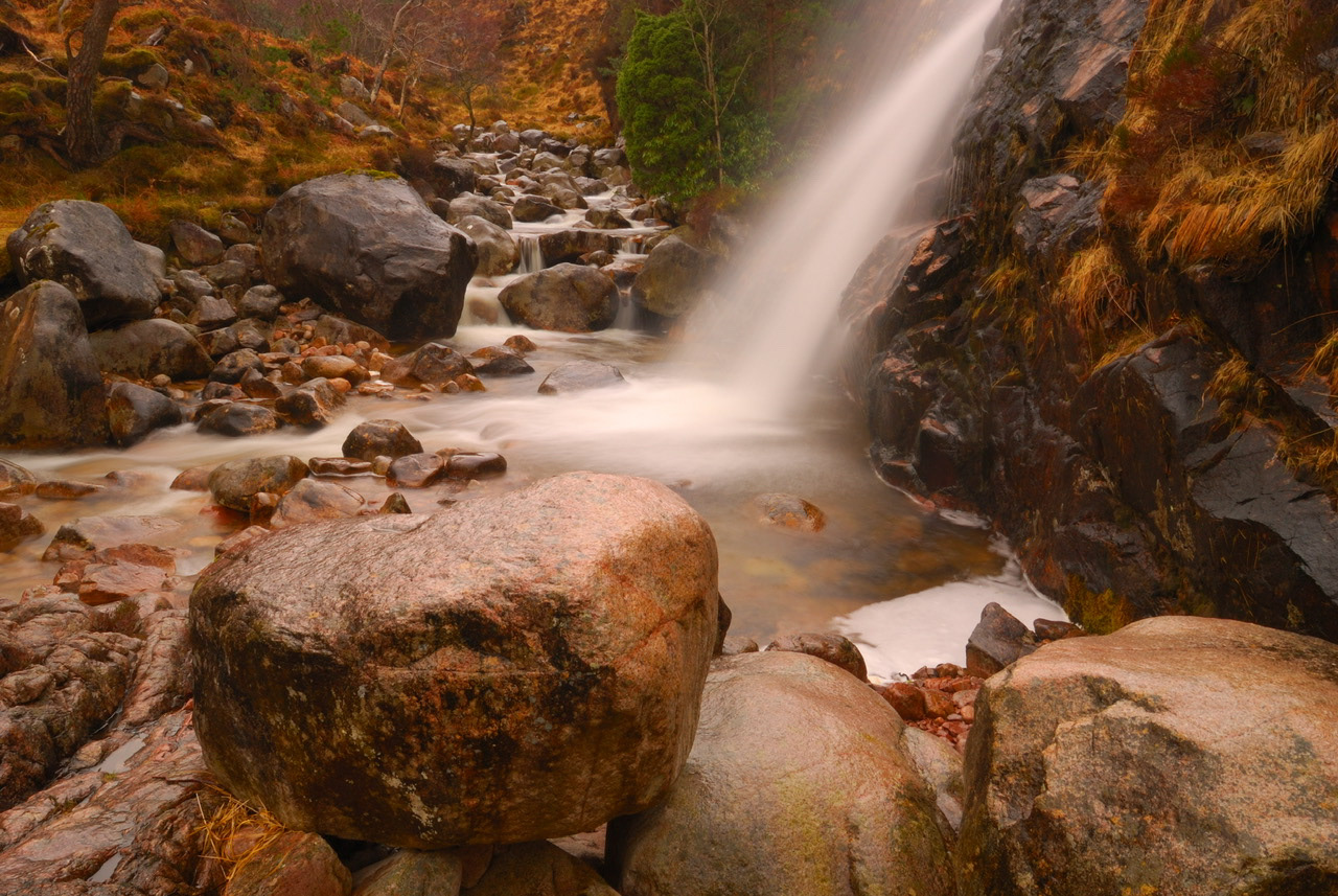 The Robbers Waterfall, Glen Etive