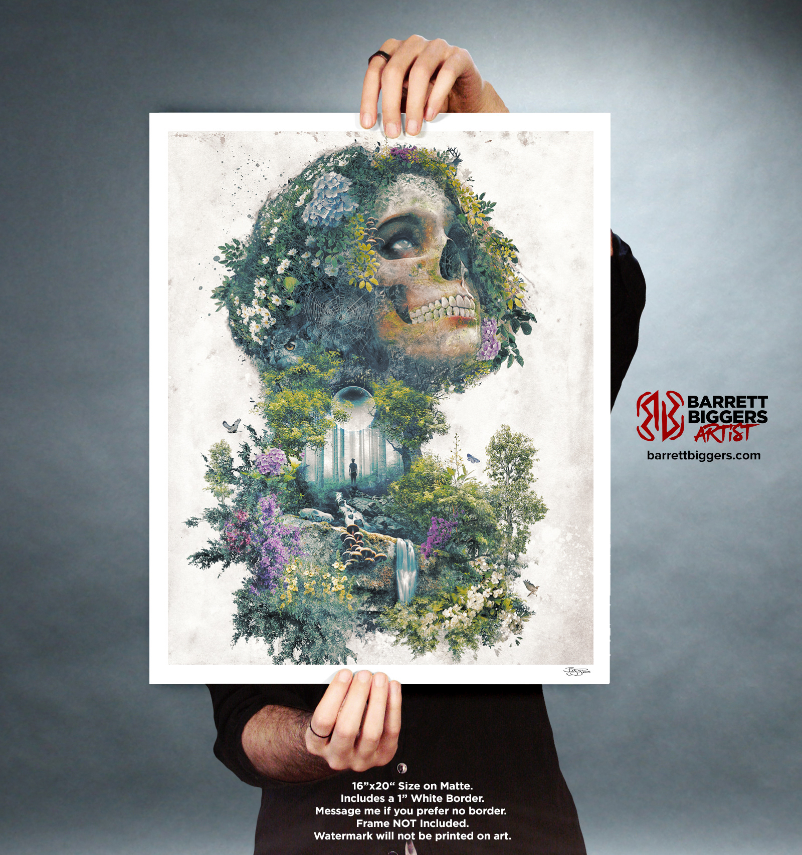 Barrett Biggers Life And Death My Nature Skull Surrealism Fantasy Art Barrett Biggers Life And Death My Nature Skull Surrealism Fantasy Art