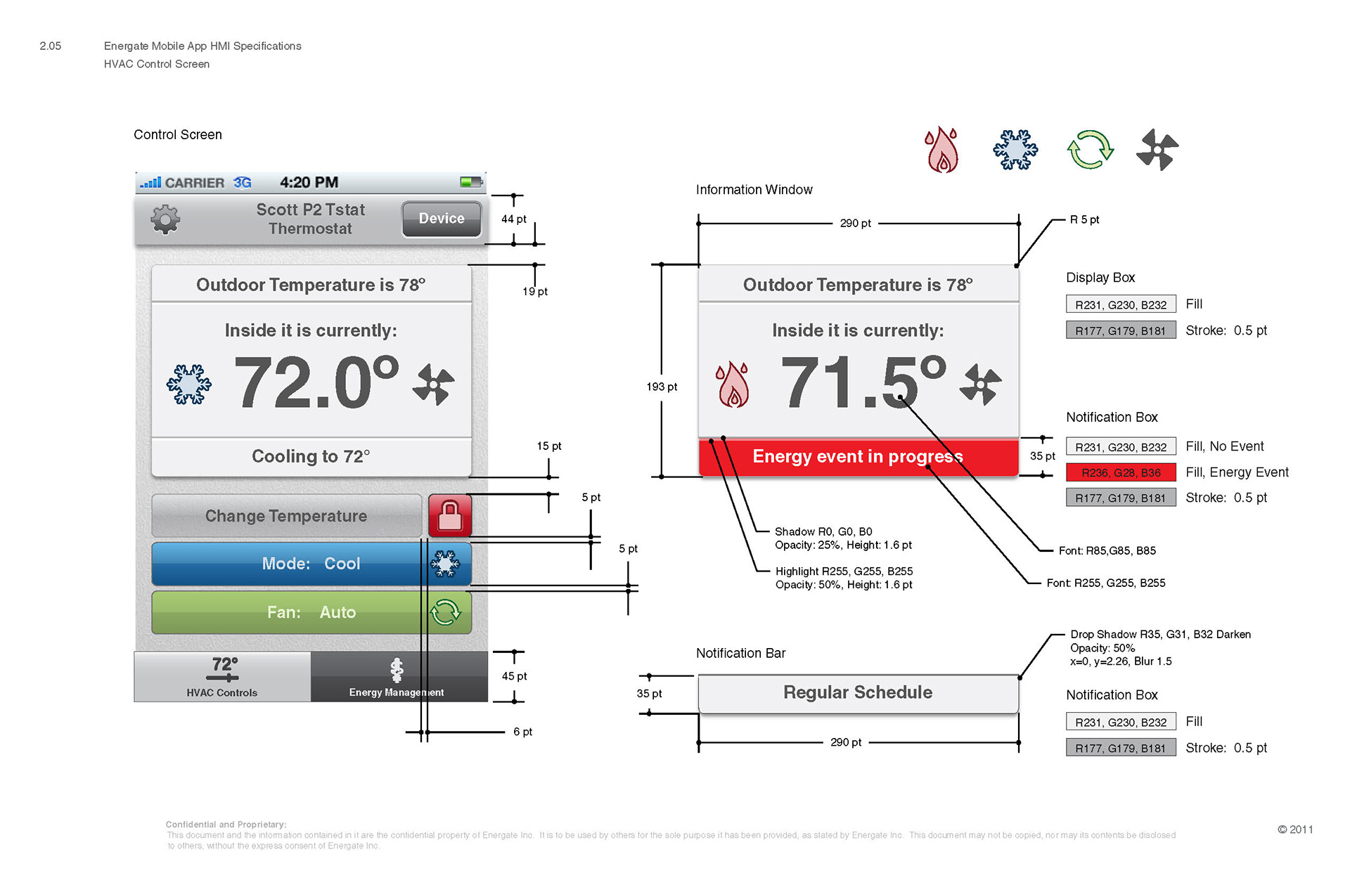 GUI Specifications