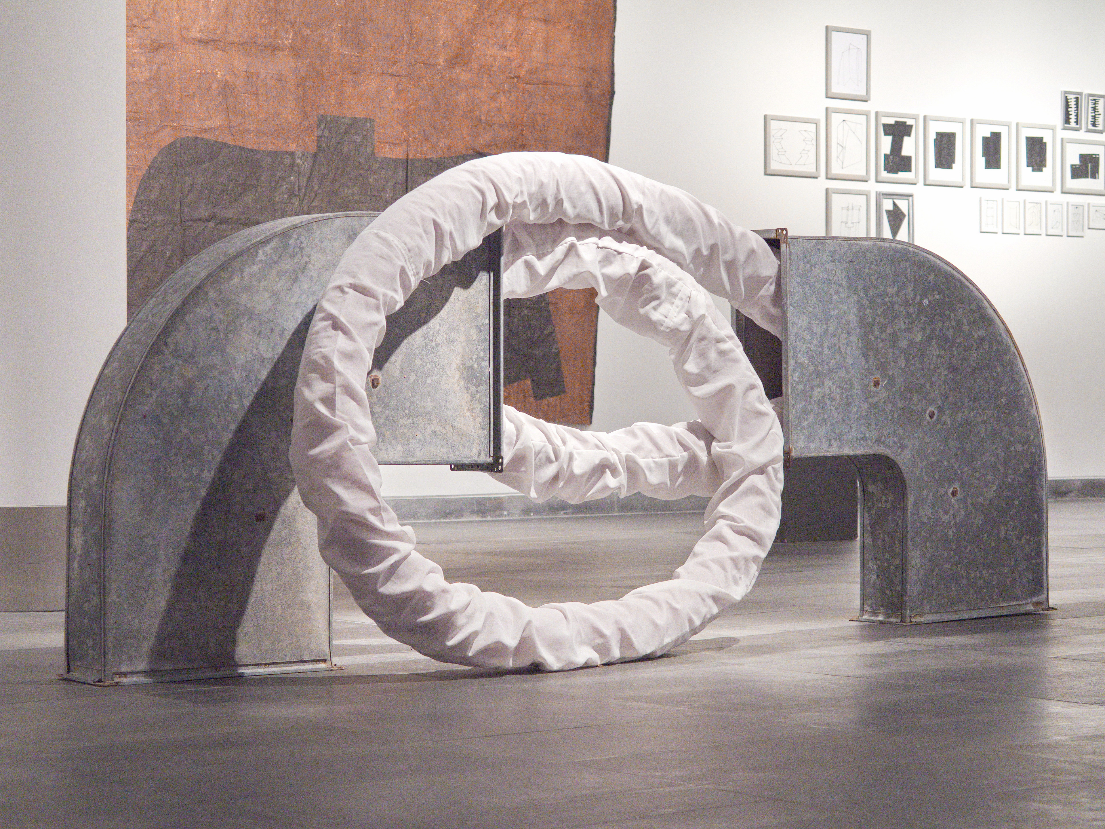 CONVERSA 2018 - galvanized steel, textile - exhib. Biblioteca Pública Horta/Faial 2019