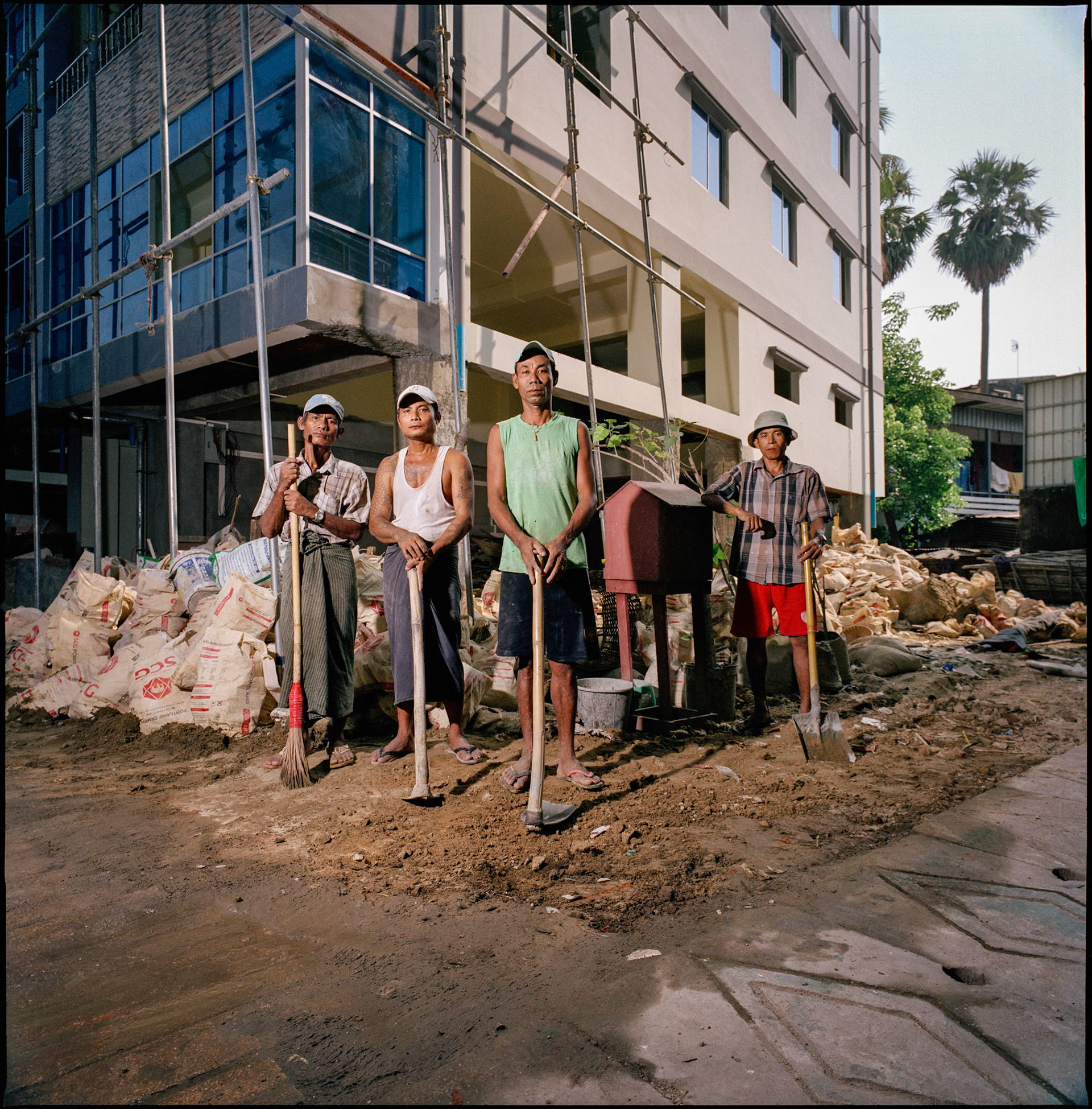 Construction Crew, Yangon, Myanmar 2017