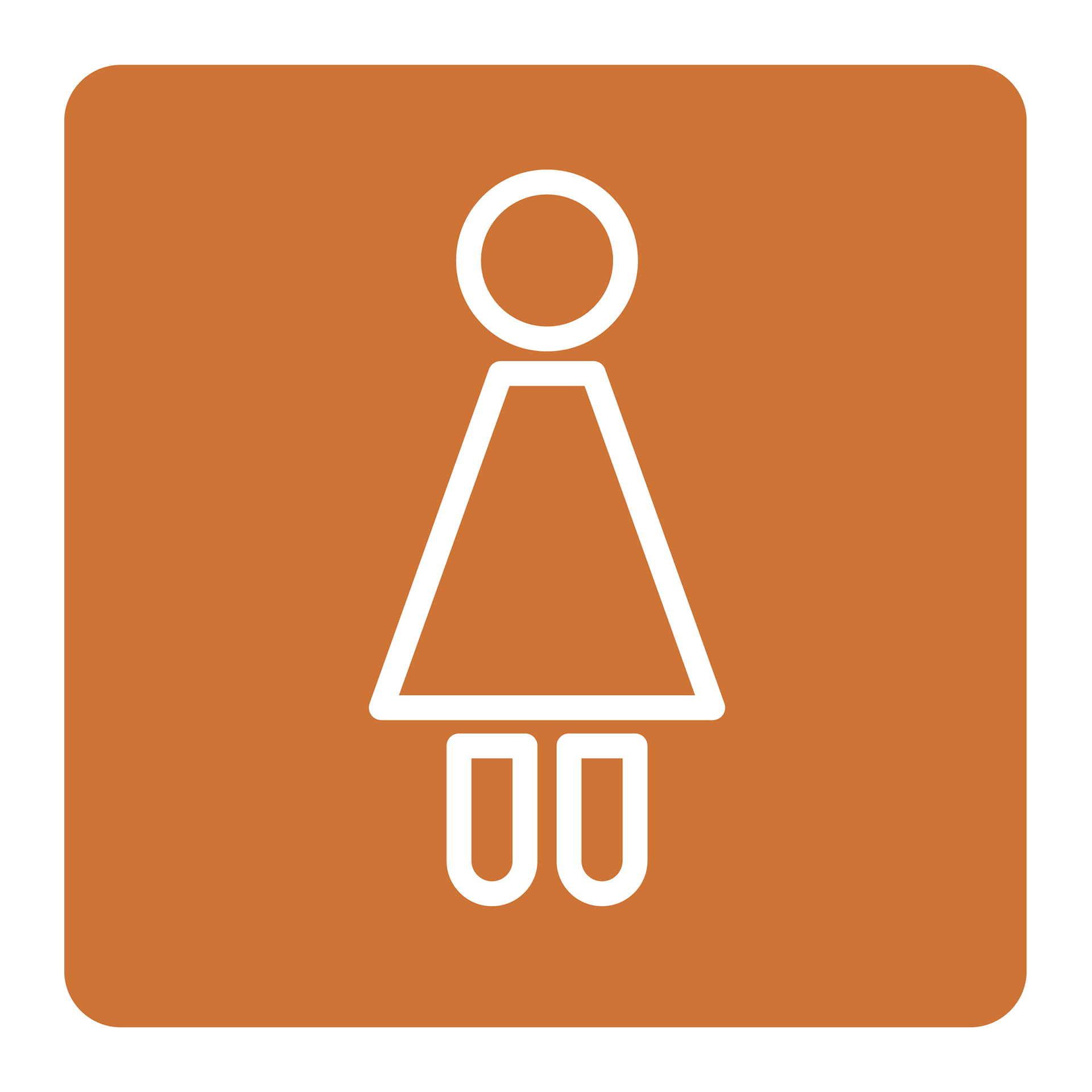 Female toilets pictogram