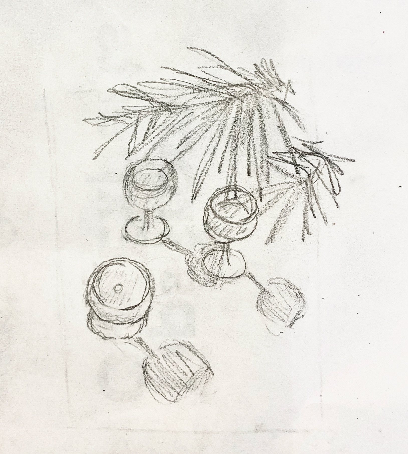 My original sketch for the concept & photography idea "Got it made in the shade."