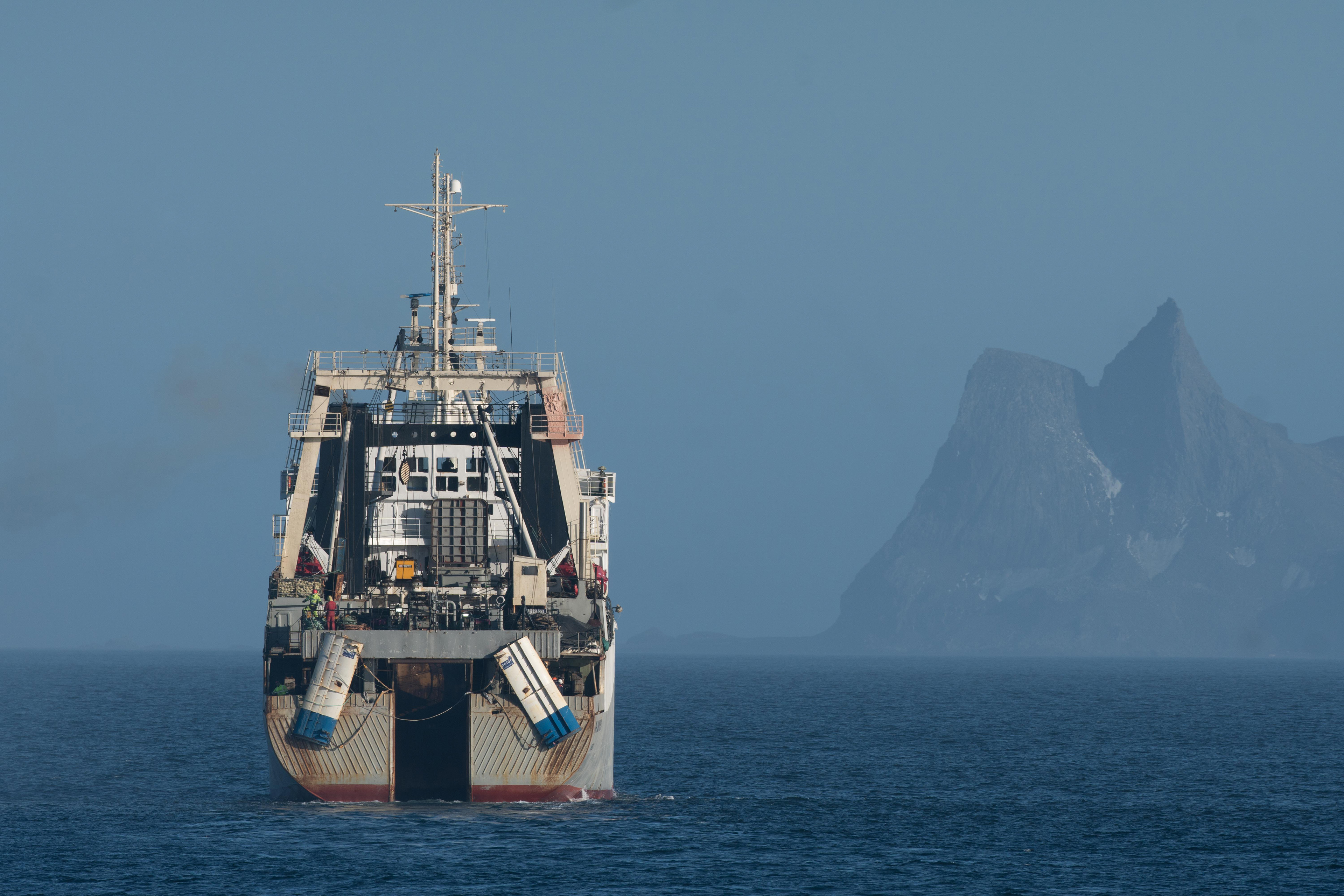 Greenpeace activists take action against fishing in the Antarctic