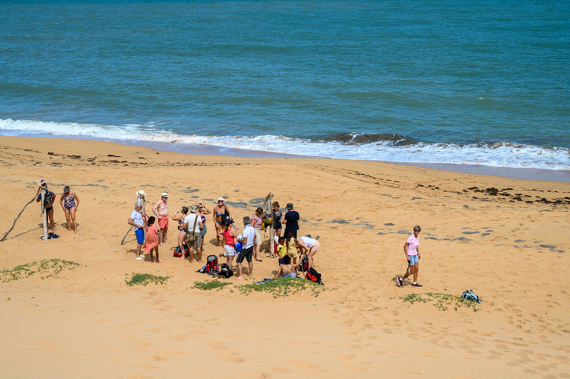 Marche sur les dunes