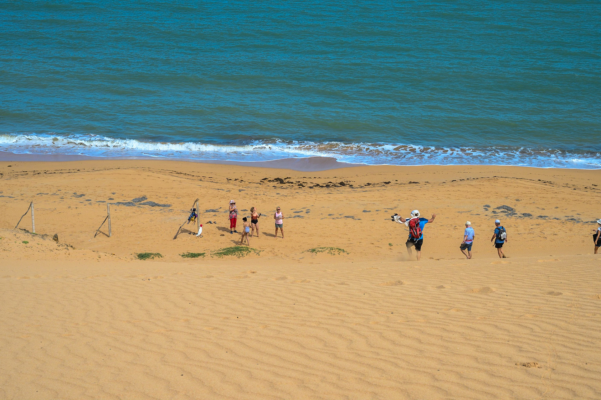 Marche sur les dunes