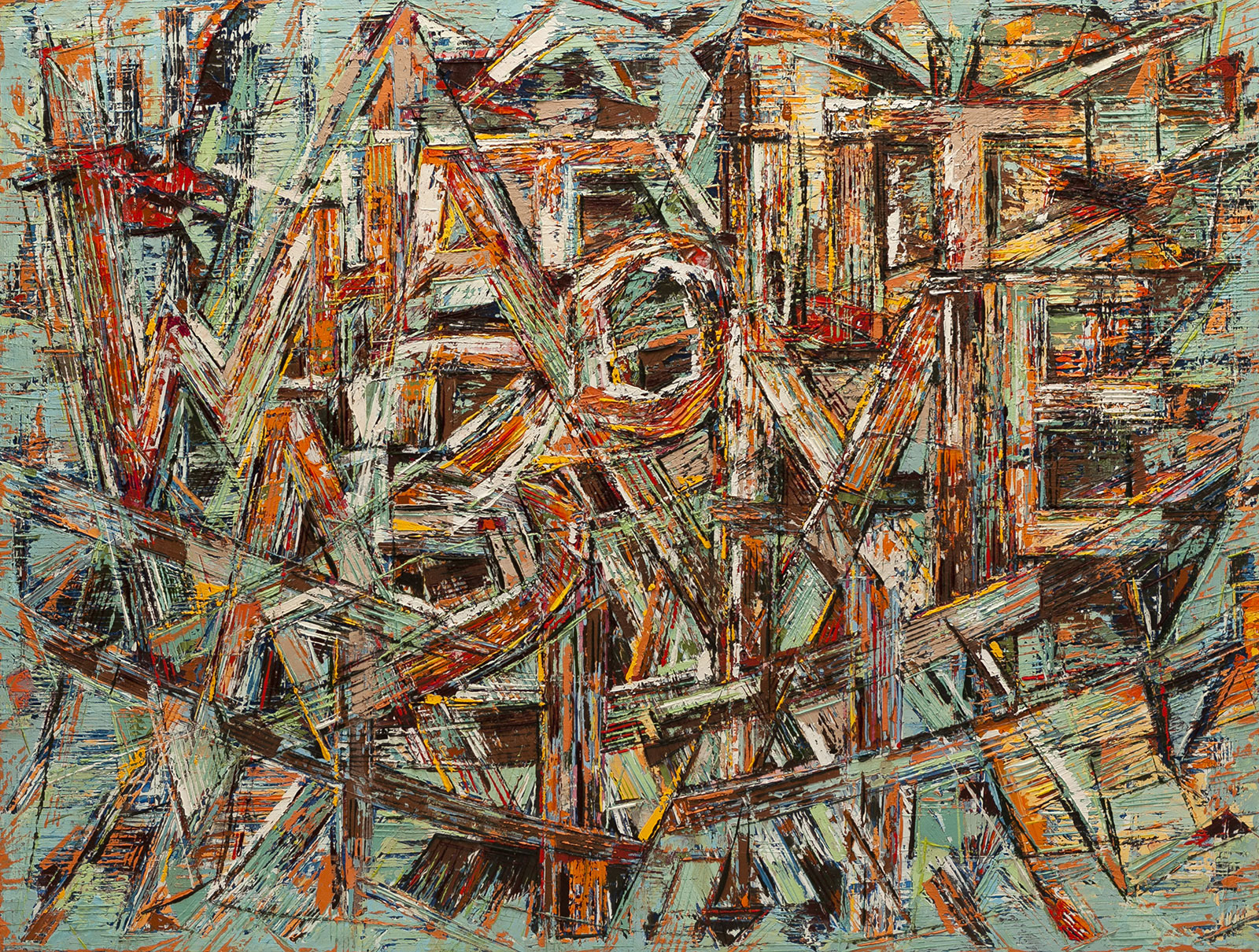 WHAT ABOUT ME oil on canvas, 50 by 66 inches, 2008,HERMANN LEDERLE