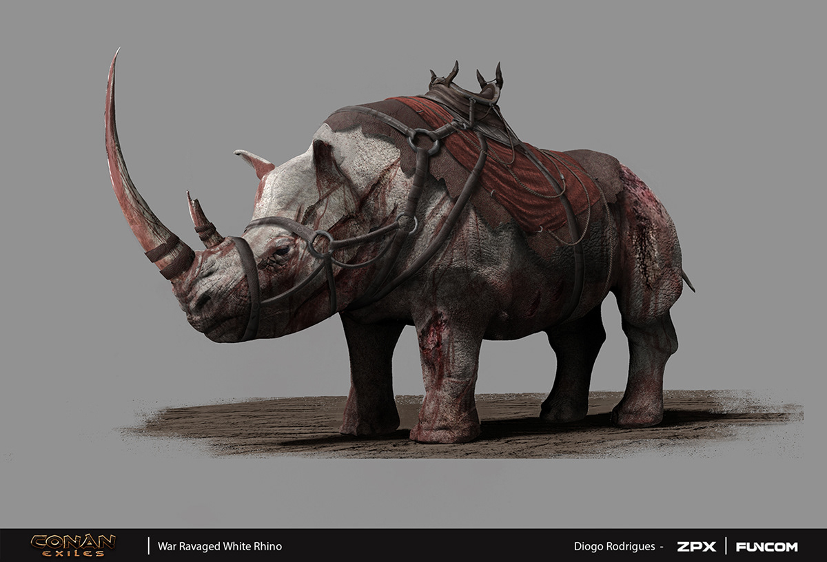 Diogo Rodrigues Design - Conan Exiles "Isle of Siptah" - Wartorn Rhino