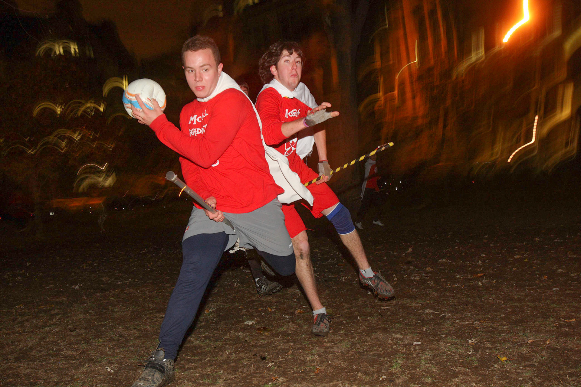 Quidditch at dusk.  November 2008.