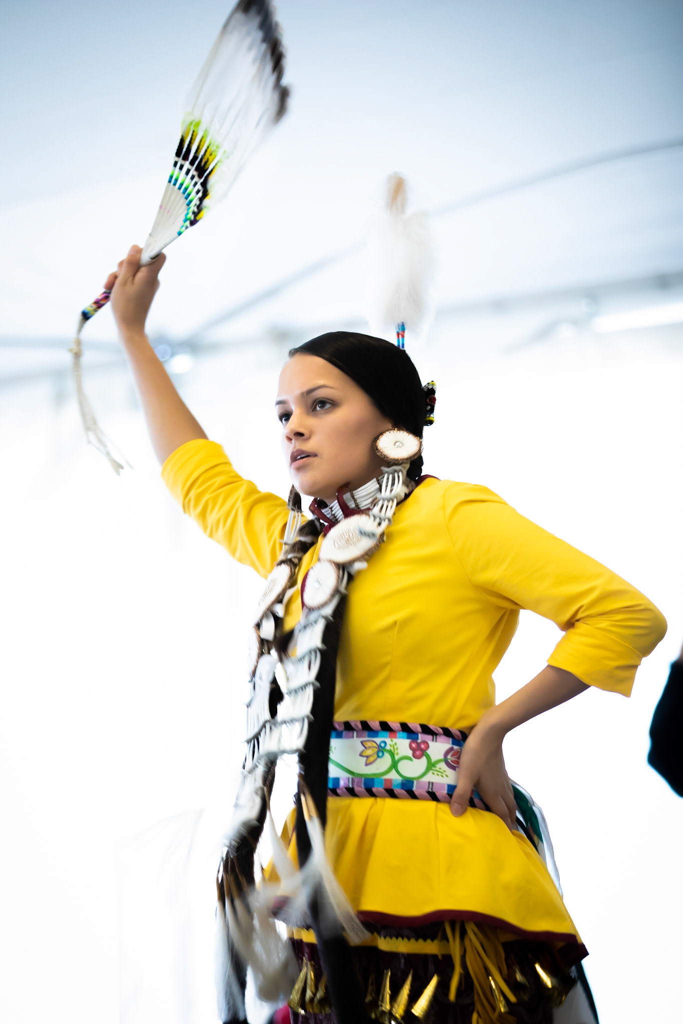 Thomasina Phillips performs at the 2008 First Peoples' House Pow Wow. September 2008.