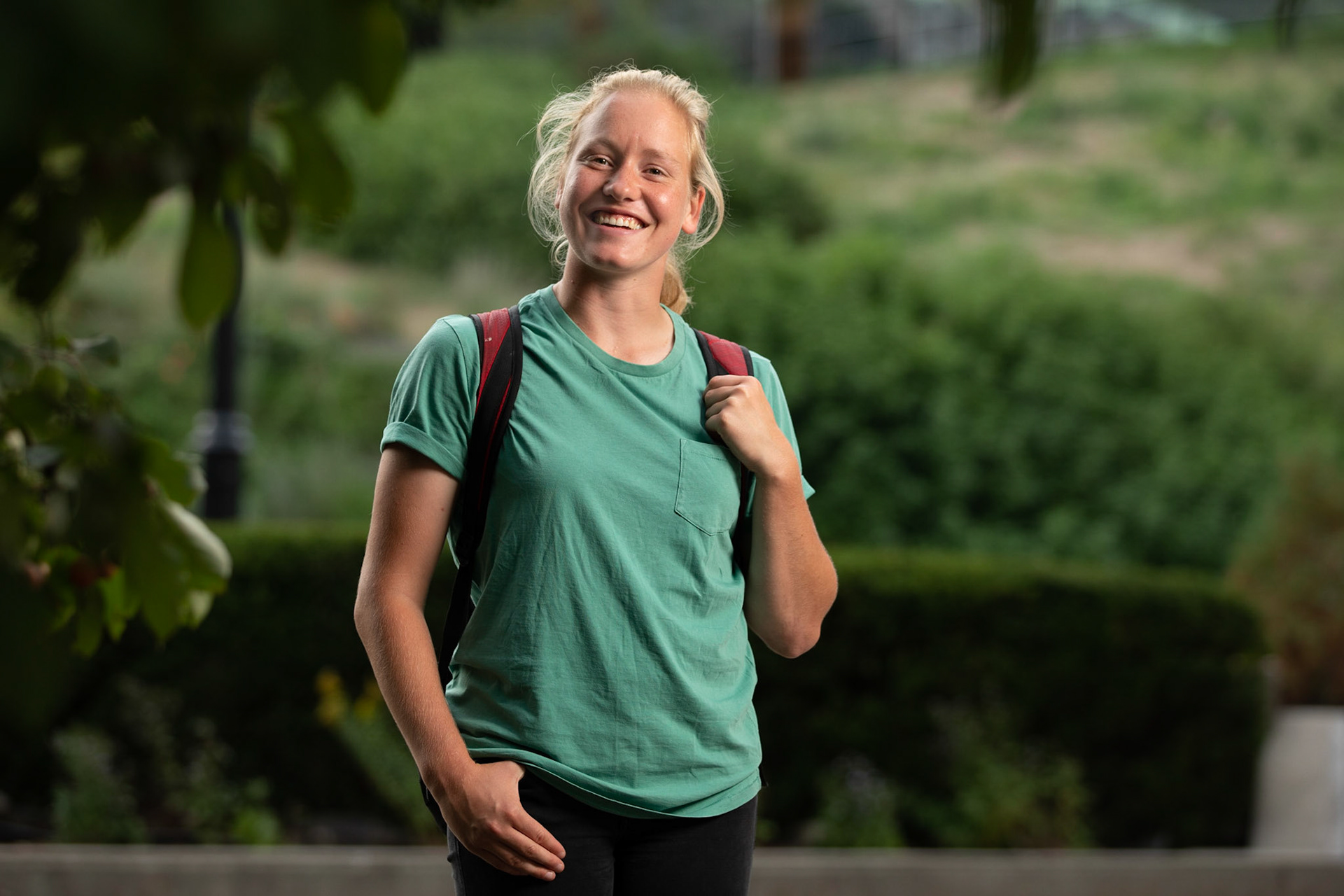 Dana Silerova, a scholarship-winning Geology student, and fullback on McGill's varsity rugby team. September 2018.