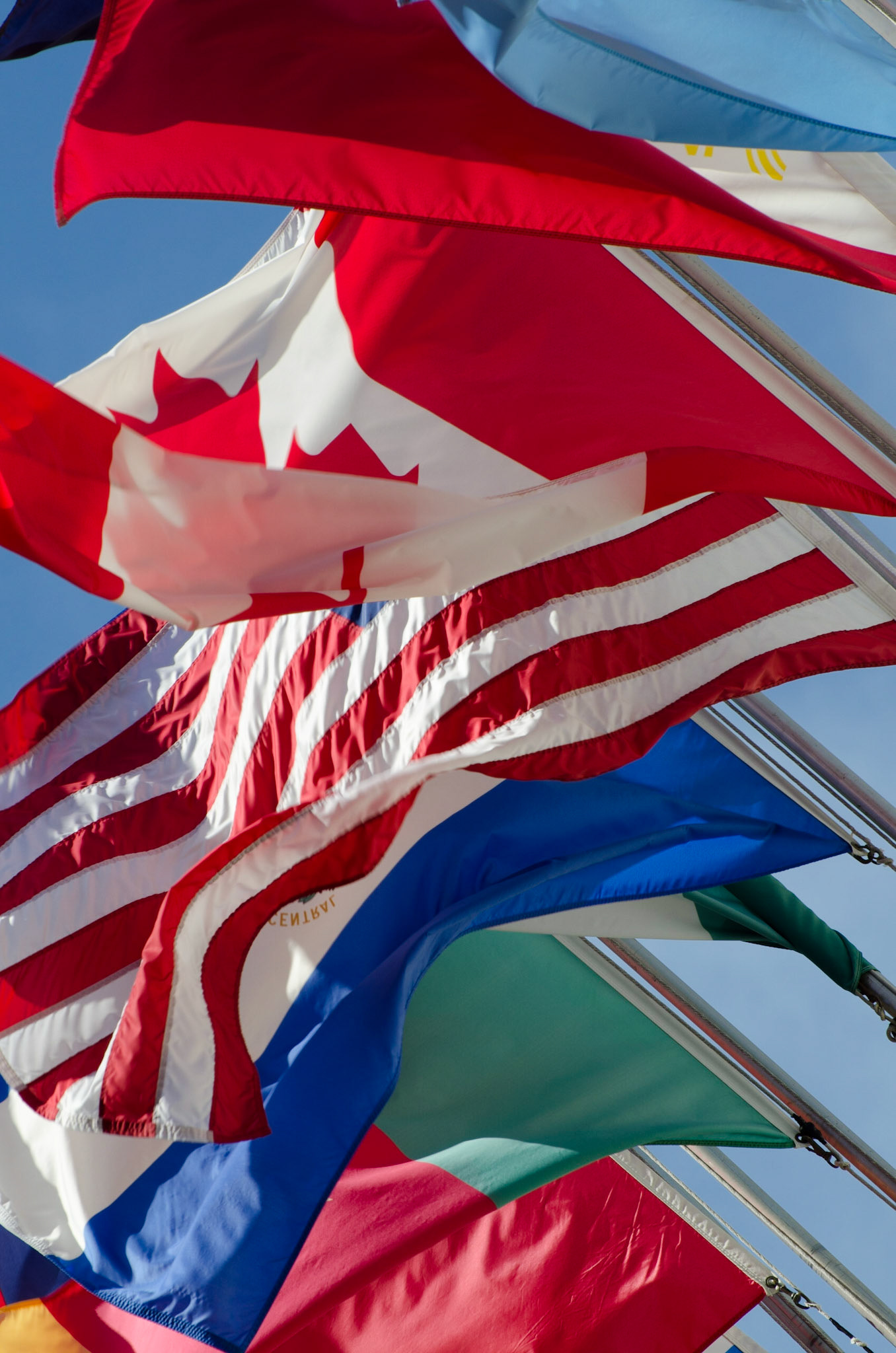 Flags, Hotel Fairmont, Nob Hill, San Francisco, 2011