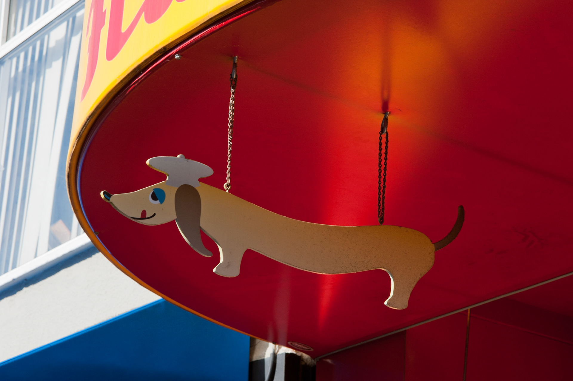 Hot Dog Sign, Cow Hollow, San Francisco, 2011