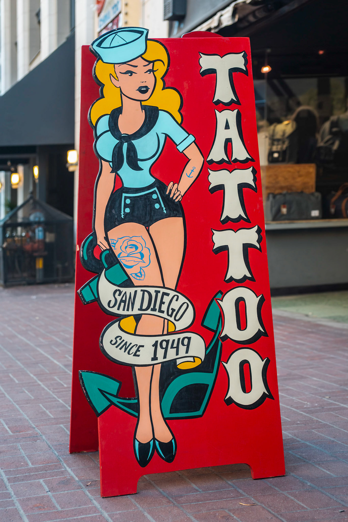 Tattoo Parlor Sign, Gaslamp District, San Diego, 2014