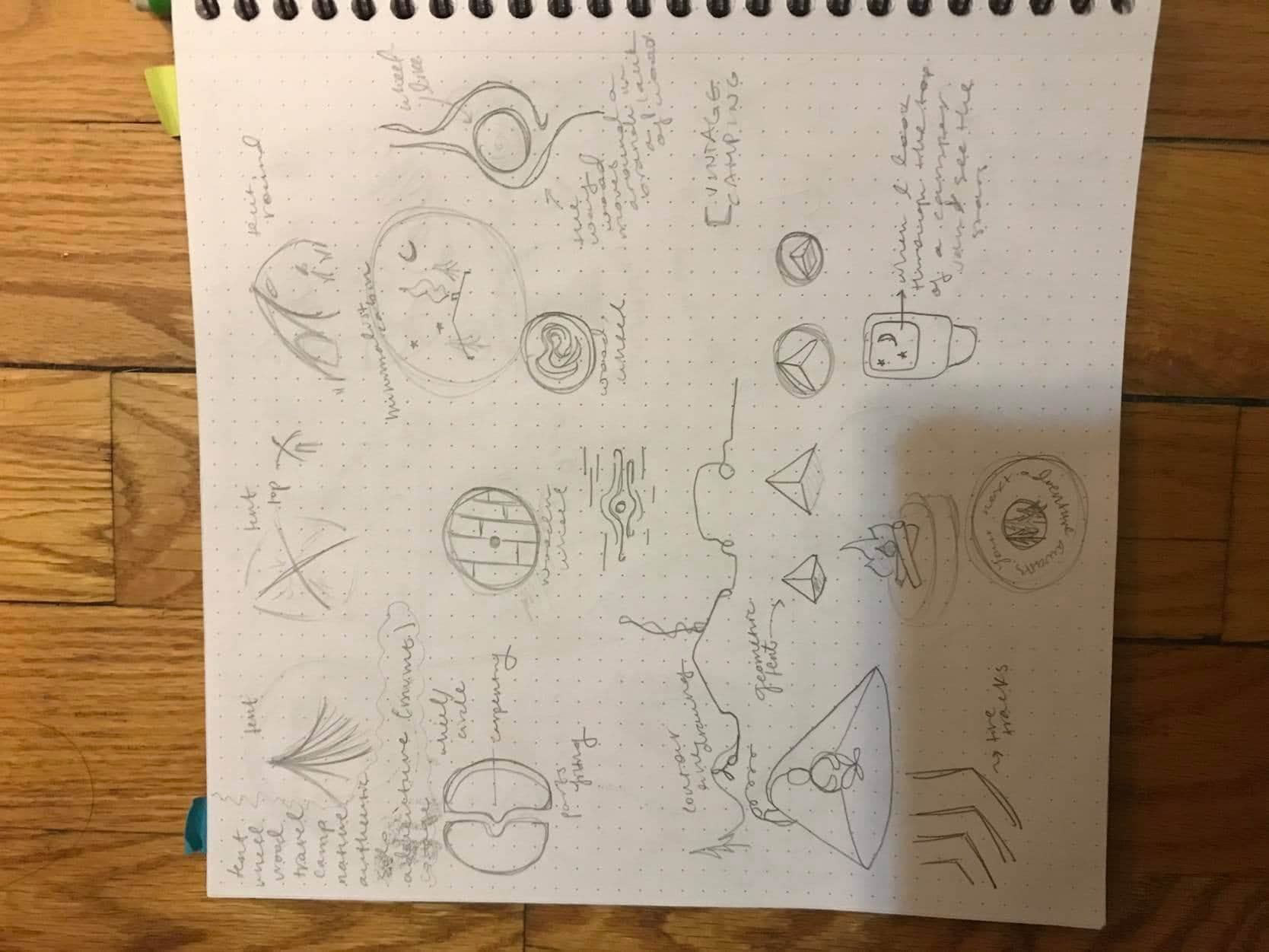 Initial logo sketches continued