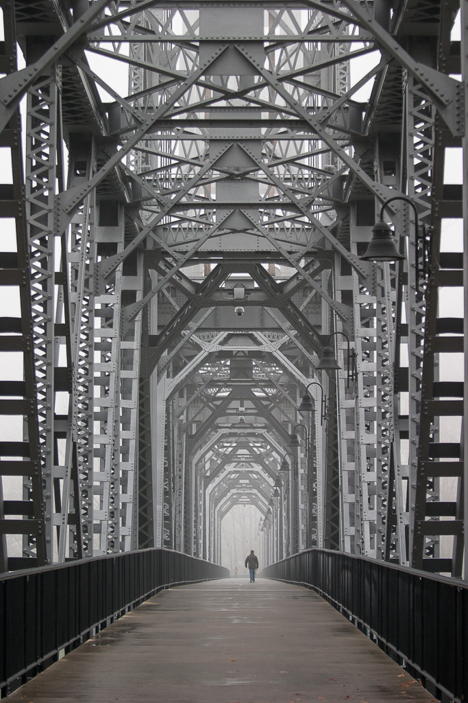 Old Railroad Bridge (pedestrian bridge), Salem, Oregon.