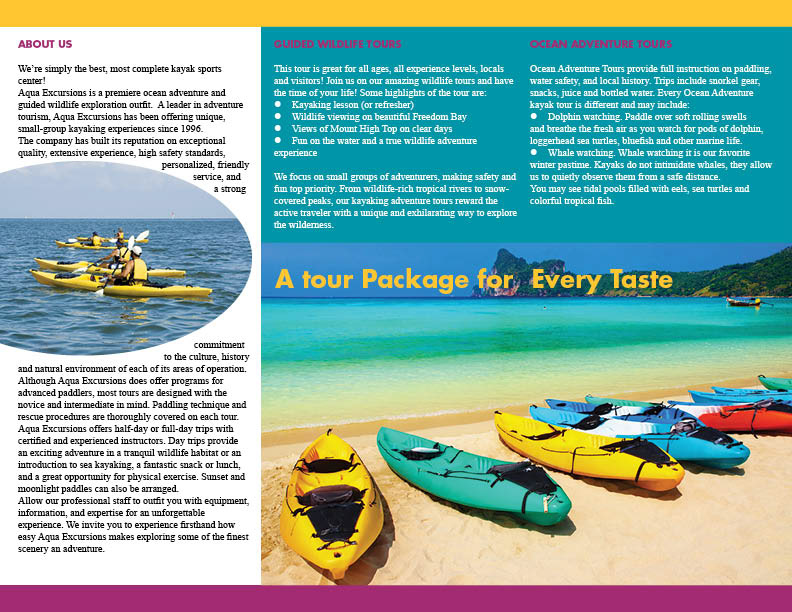 Aqua Excursions Side B