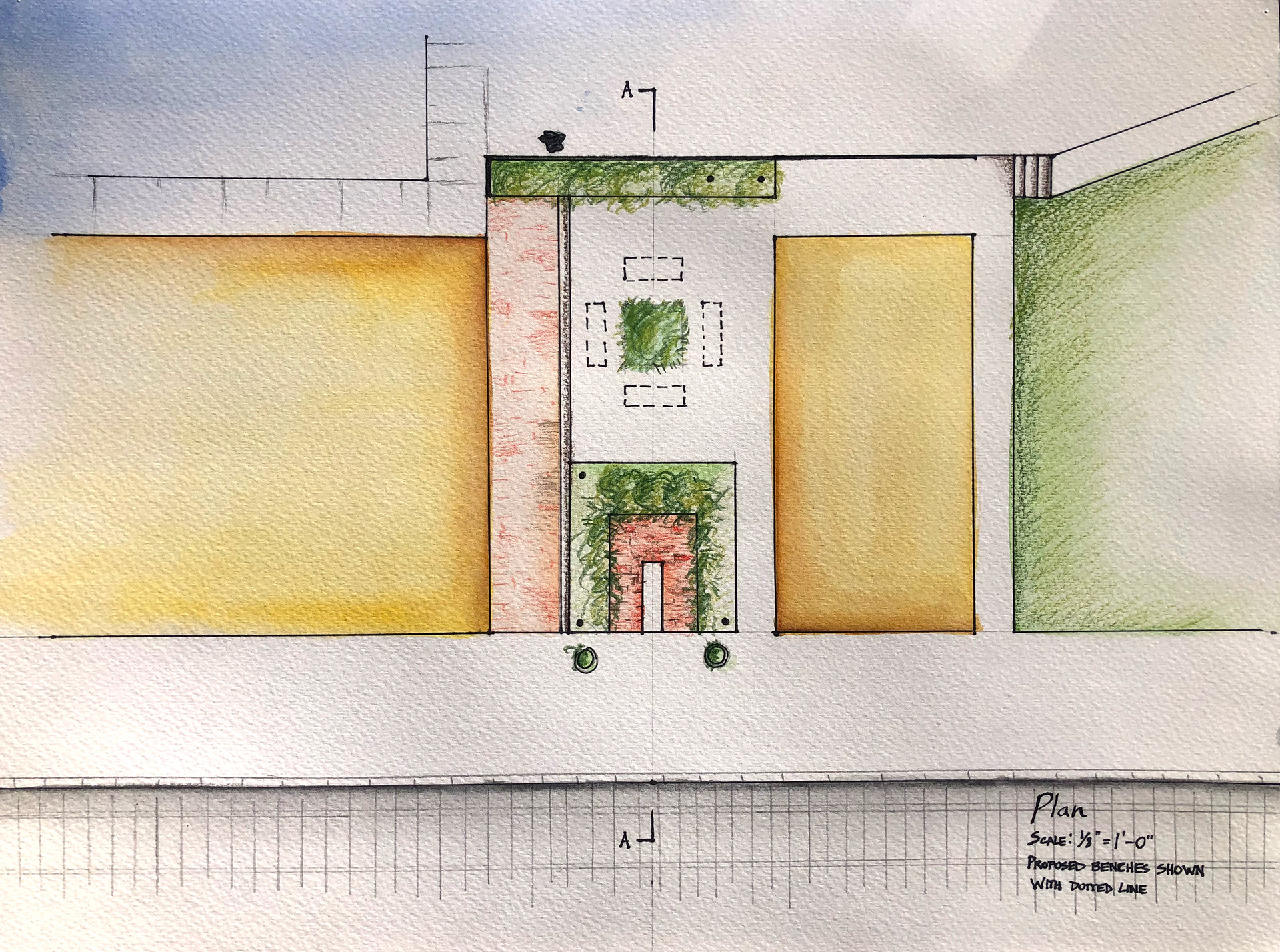Plan of my station garden design.