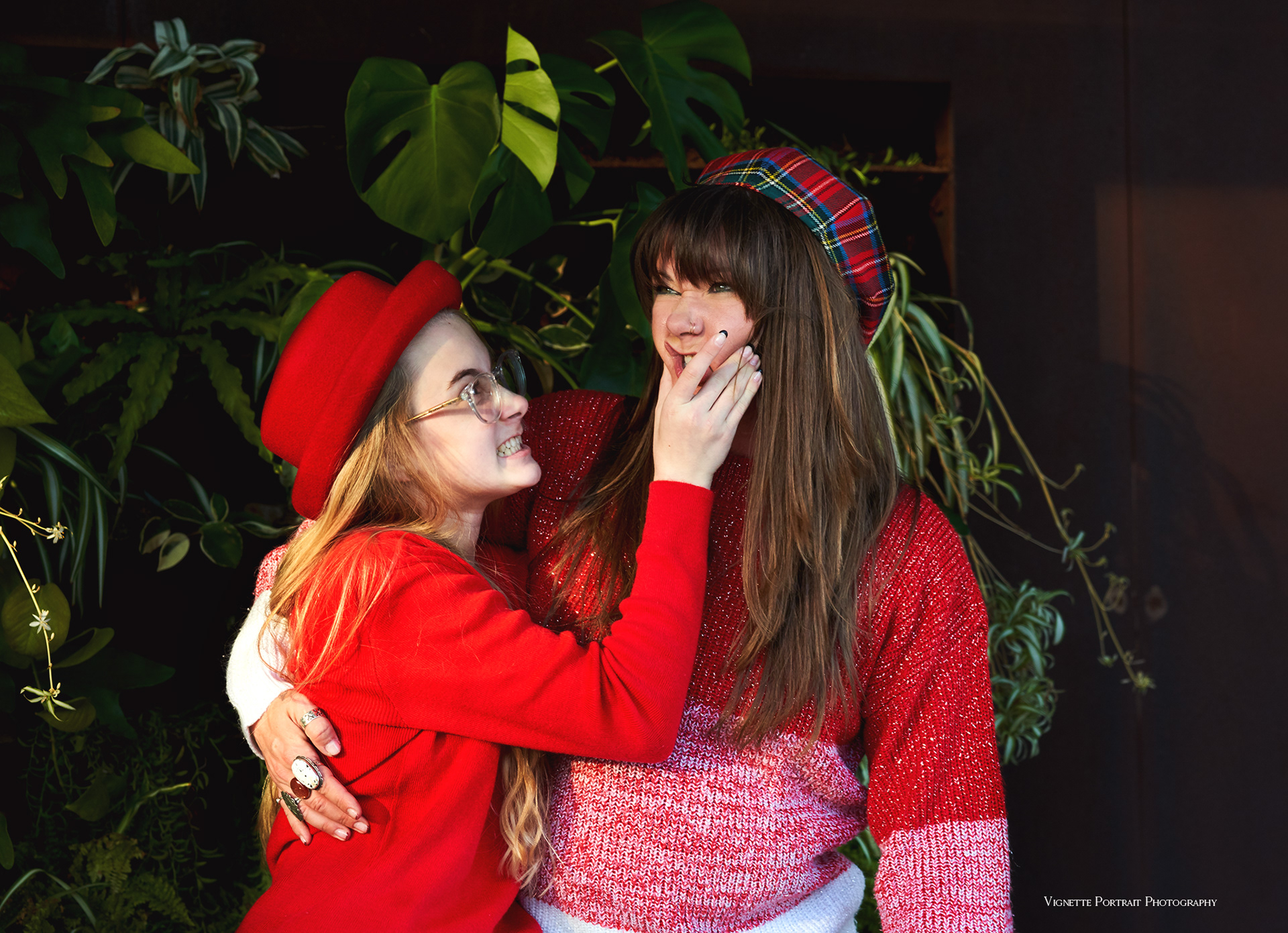 Sweater & hats by Nine Lives Texas