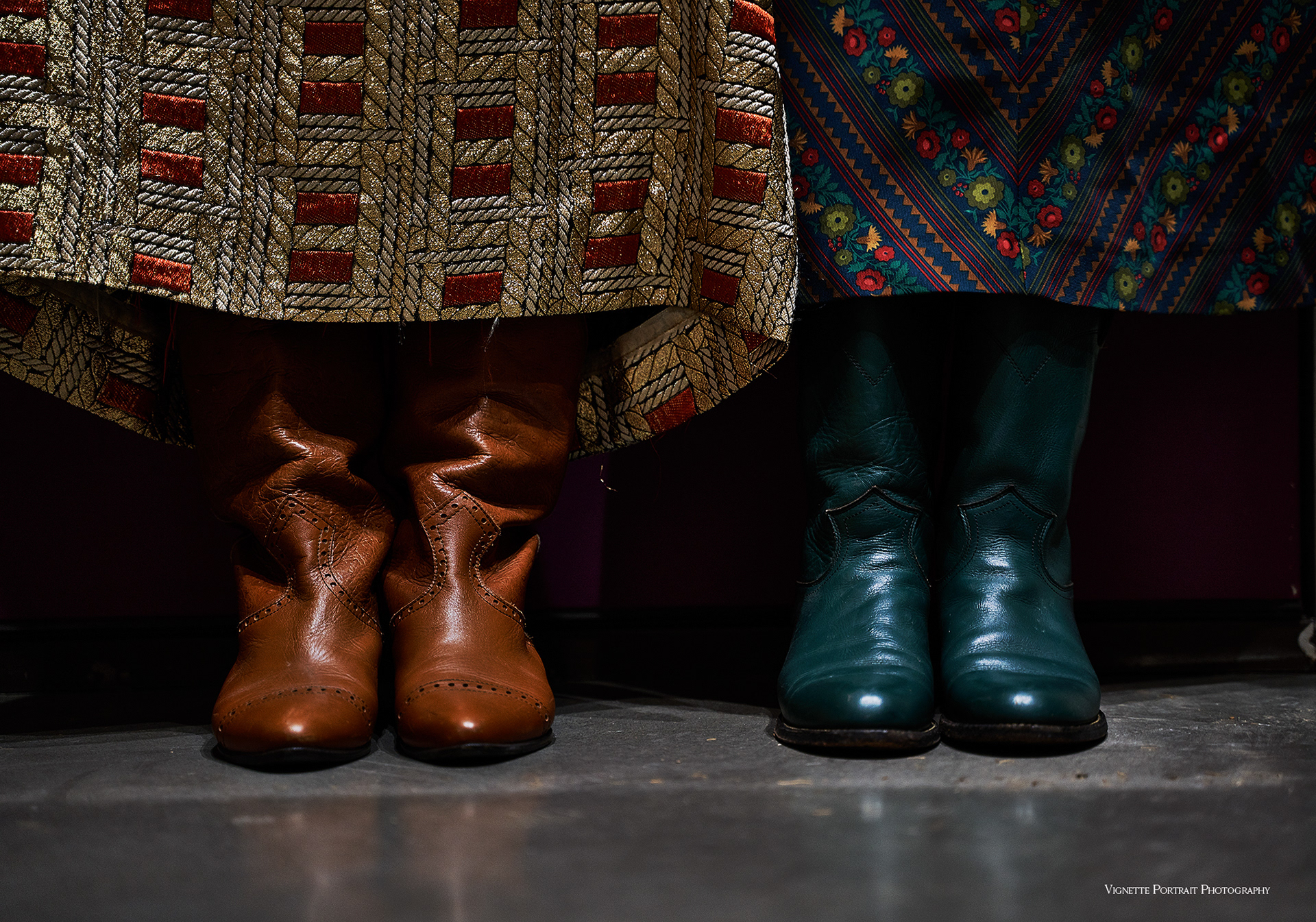 Green boots by Nine Lives Texas