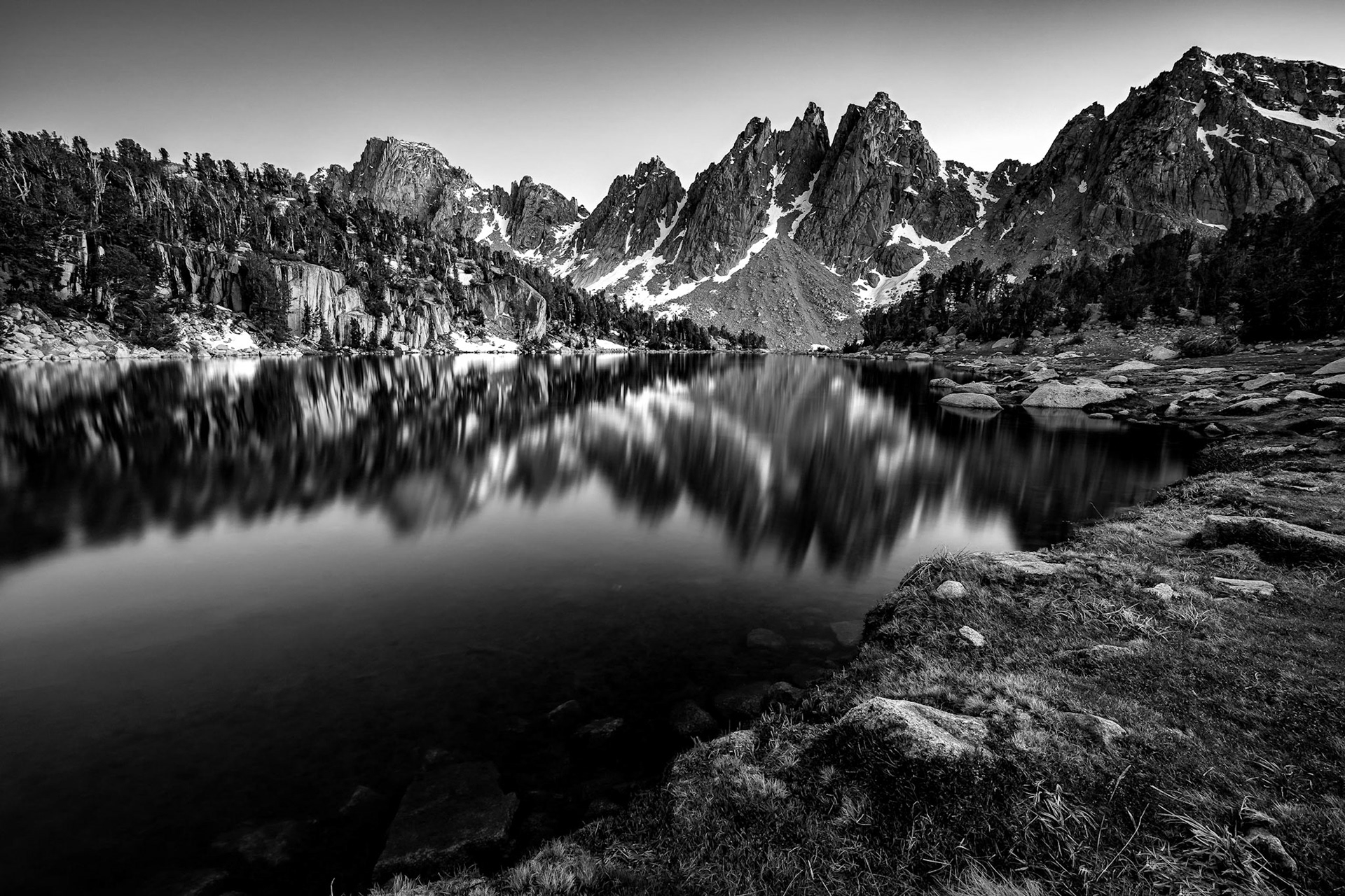 The Sierra Nevada mountain range was designed to be photographed in black and white. The shape and textures of the granite really pops out in black and white.