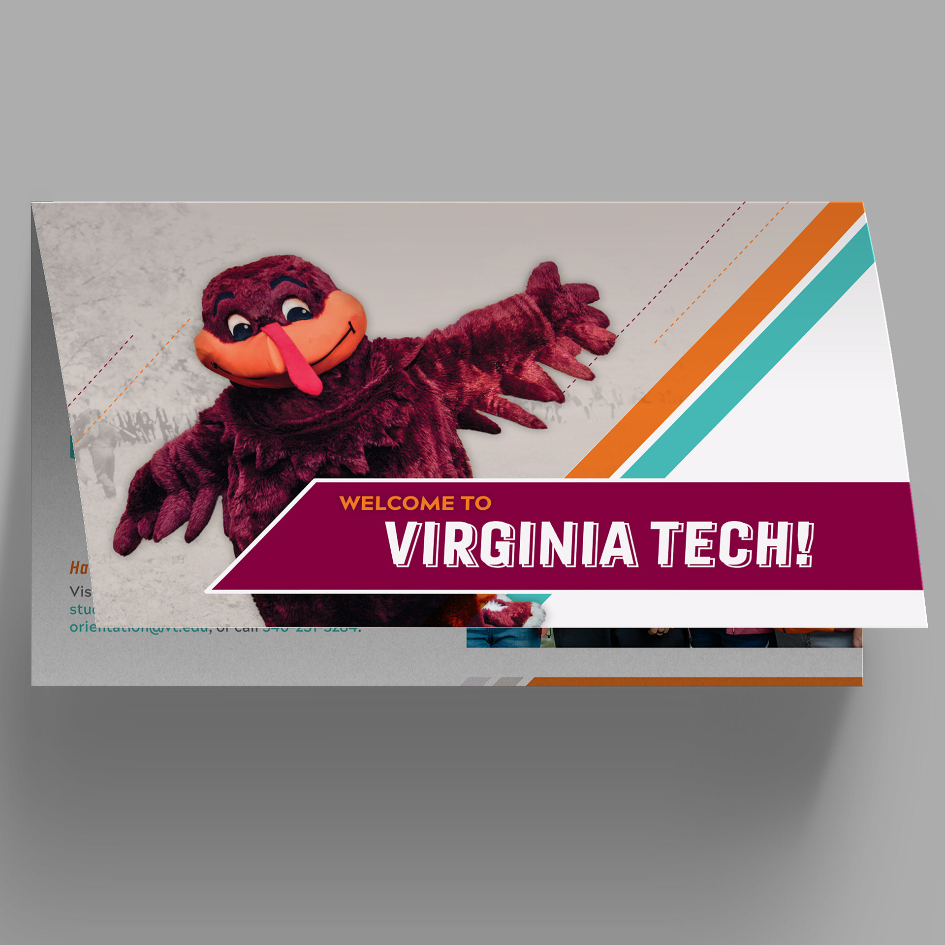 Rachel DeBusk Virginia Tech Orientation Mailer Design