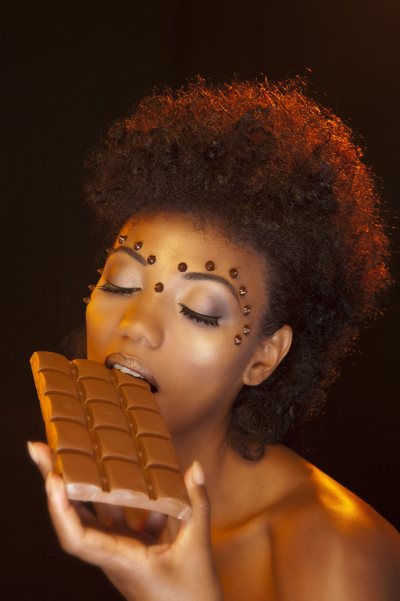 Young African Lady Brunette