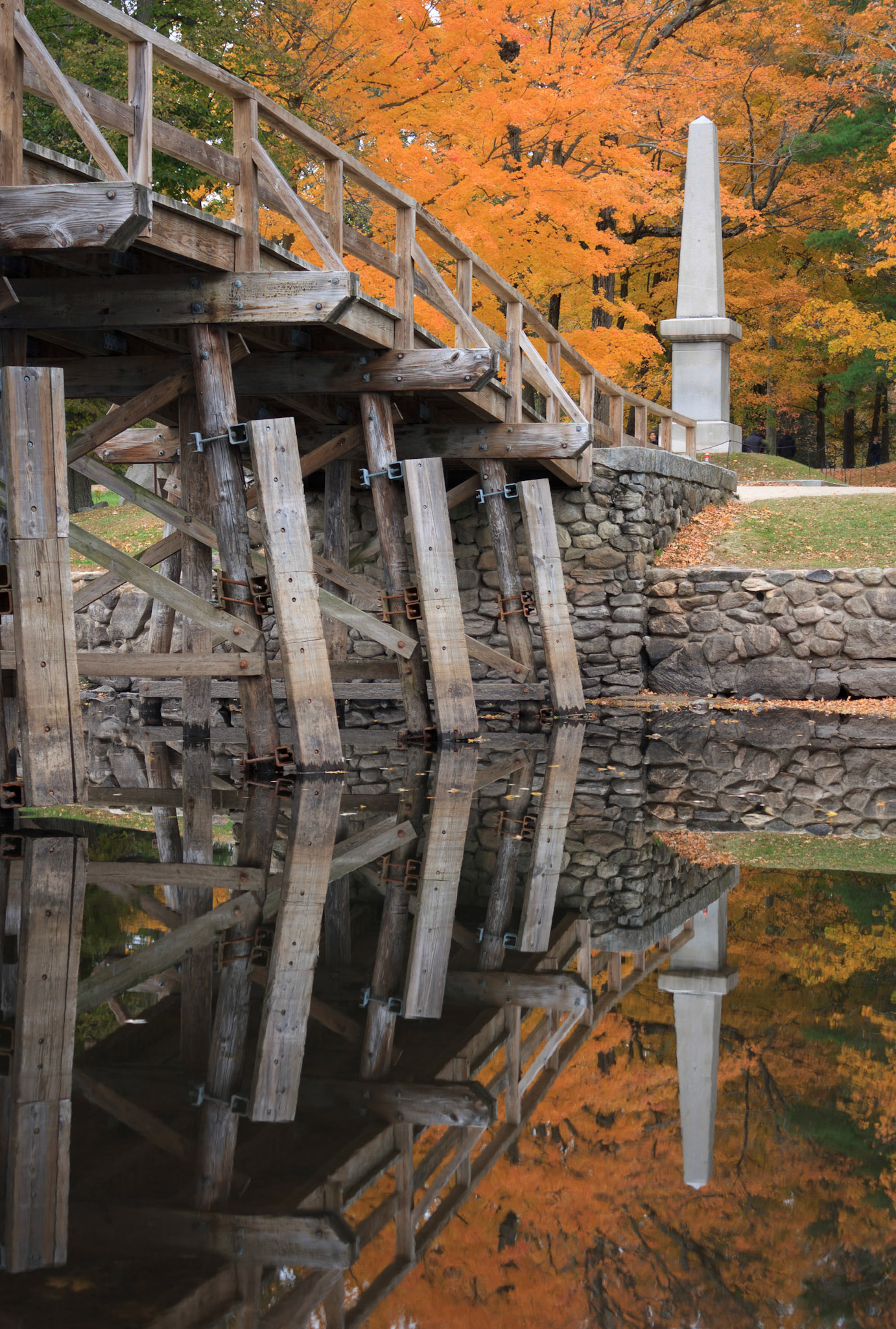 Autumn at the Old North Bridge, Minute Man National Park, Concord, Massachusetts