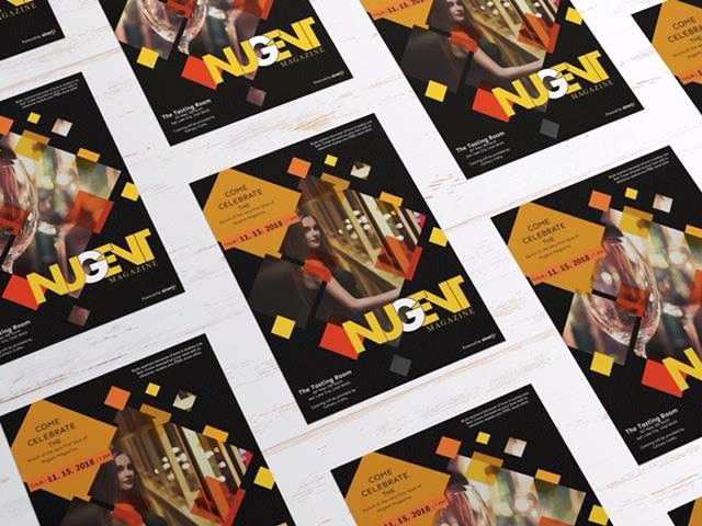 Nugent Magazine Launch Party Invitation Concept