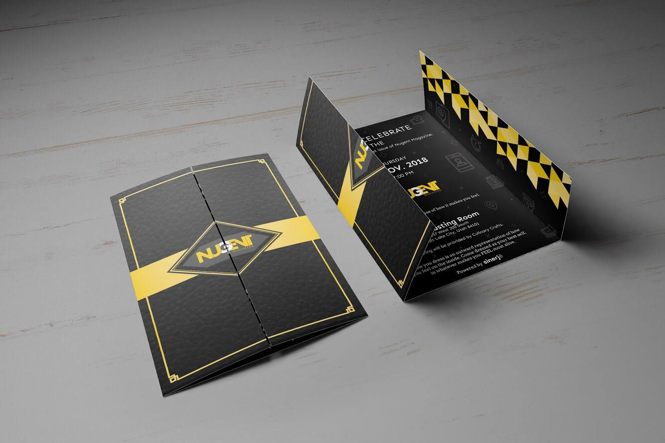 Nugent Magazine Launch Party Invitation Concept