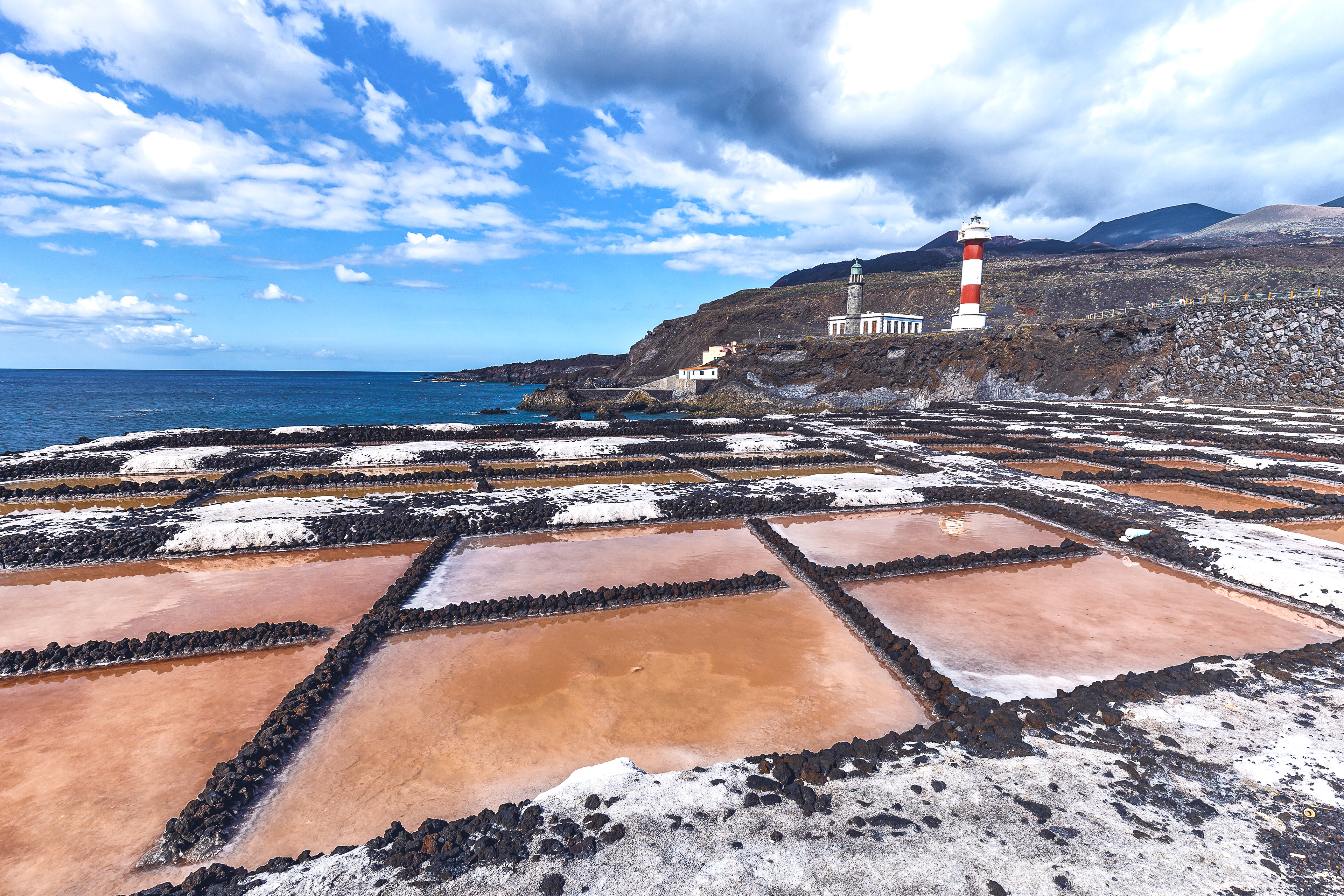 La Palma - Salinen mit Leuchtturm von Fuencaliente