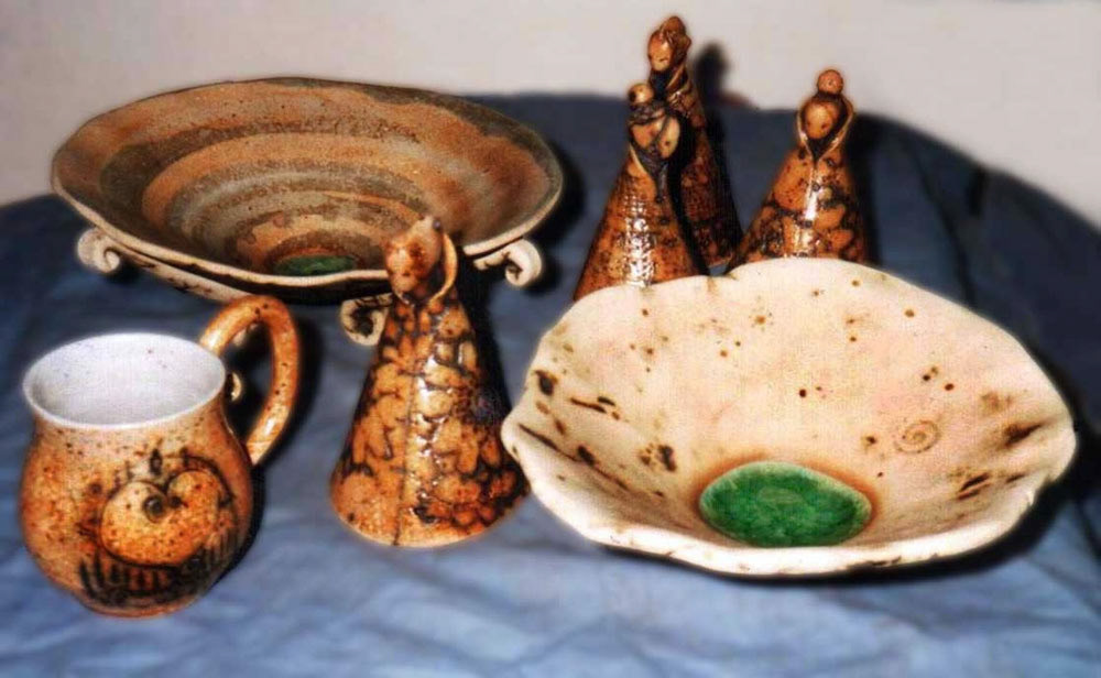 stoneware, glaze, oxides