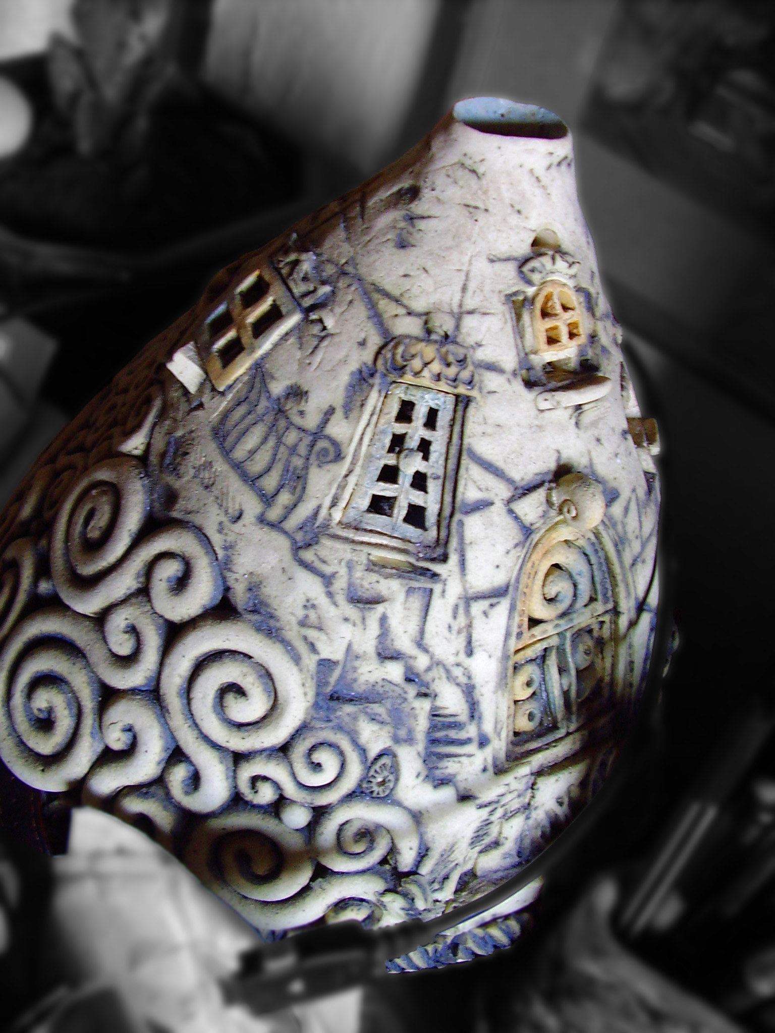 stoneware, oxides, pigments