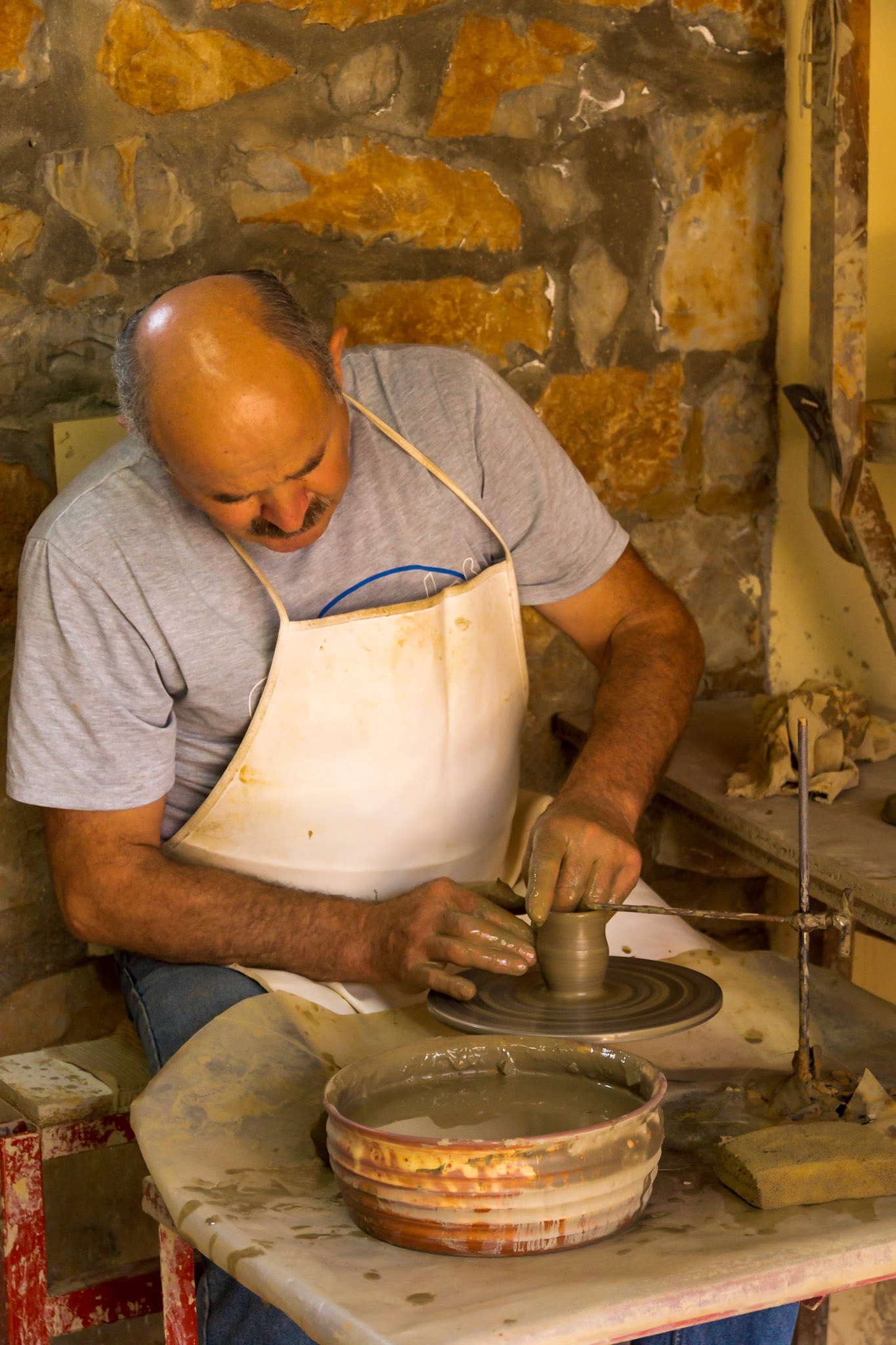Craftsman at work on Crete