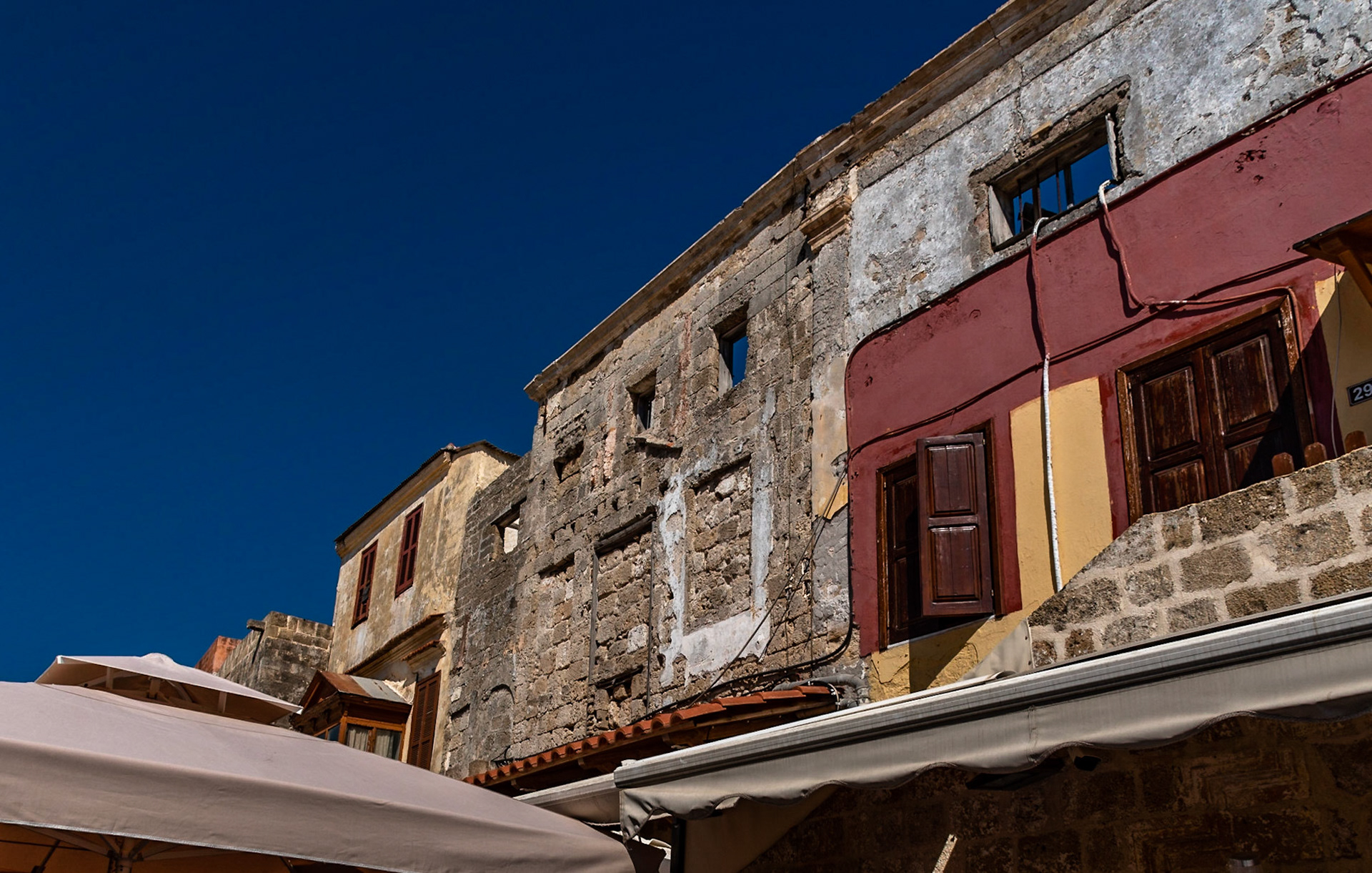 Rhodes Town - buildings tell a storyQ