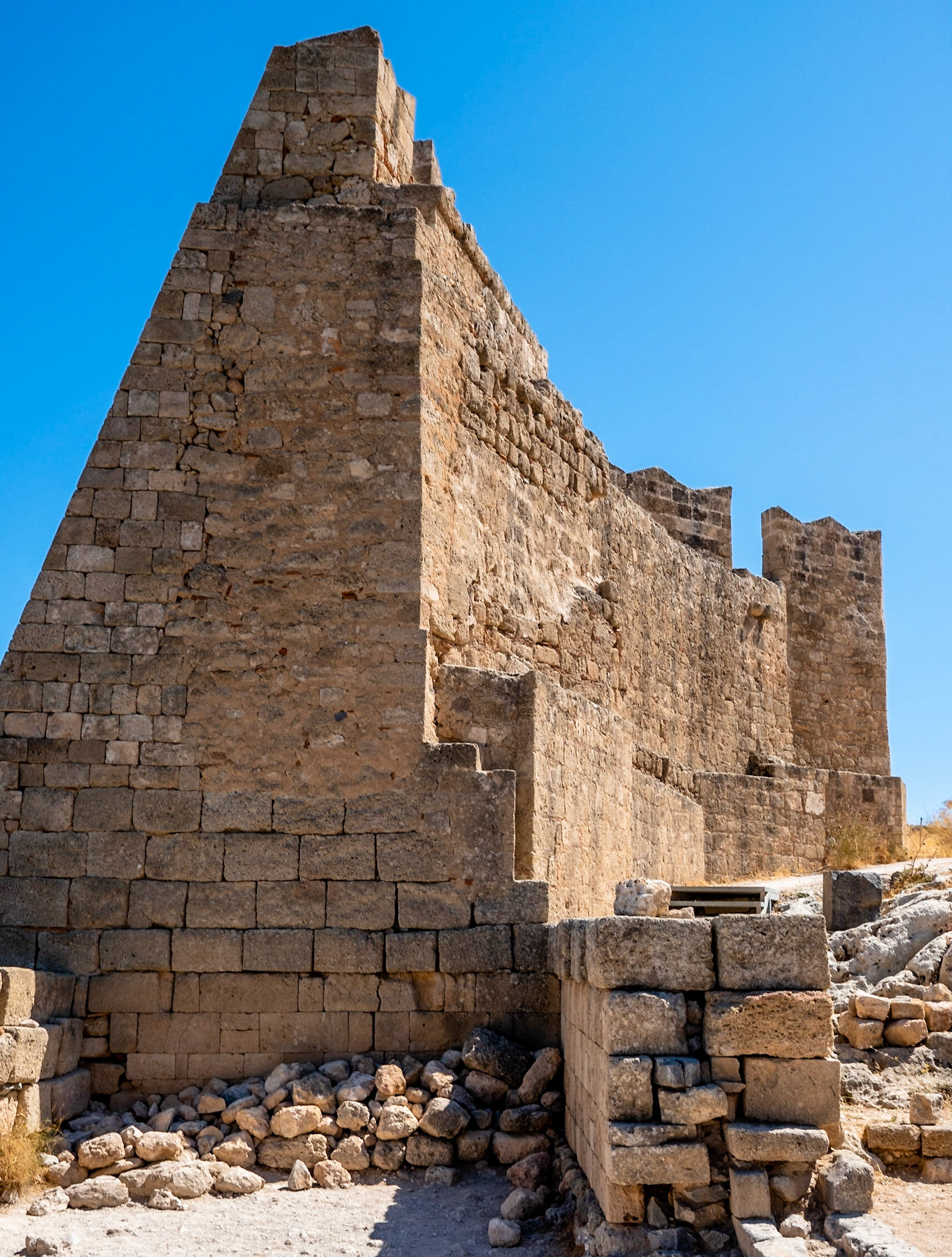 Acropolis walls, Lindos town, Rhodes