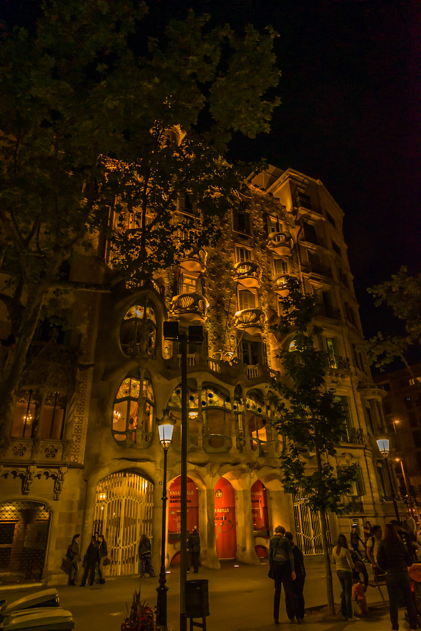 And at night, the architecture looks even more magical!