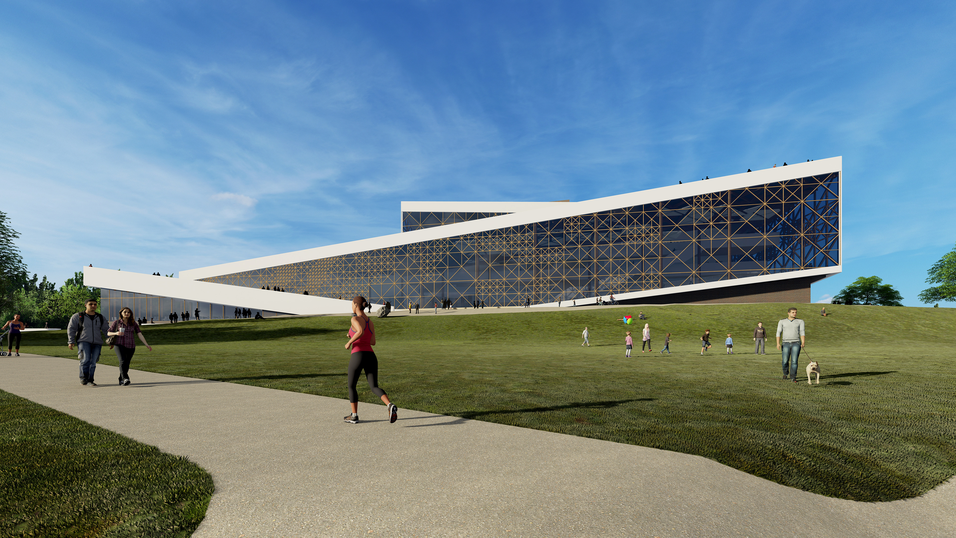 National Concert Hall  looking from Tauras Hill park