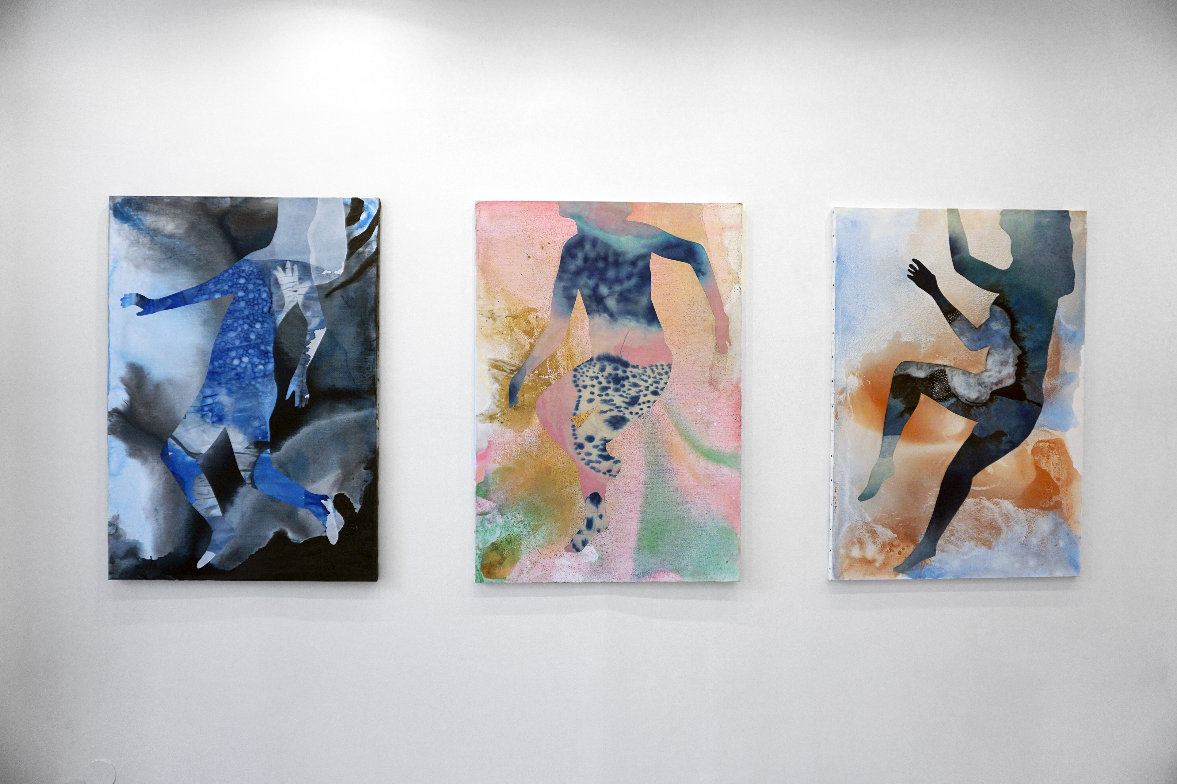 La tête hors de l'eau I, II and III (2019), solo show, H Gallery, Paris, France