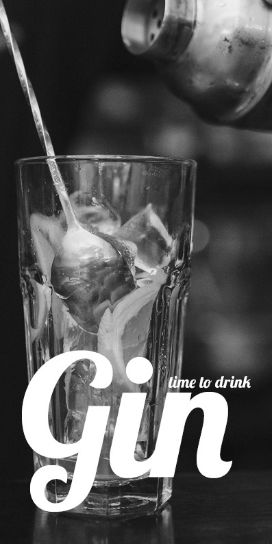 Gin-Karte vorn