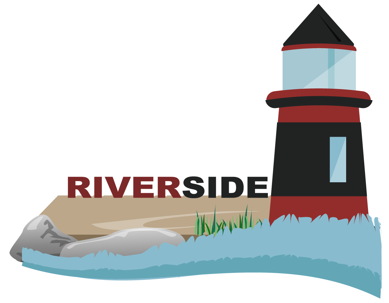 Riverside Logo Eine Spieler Stadt auf Terraconia