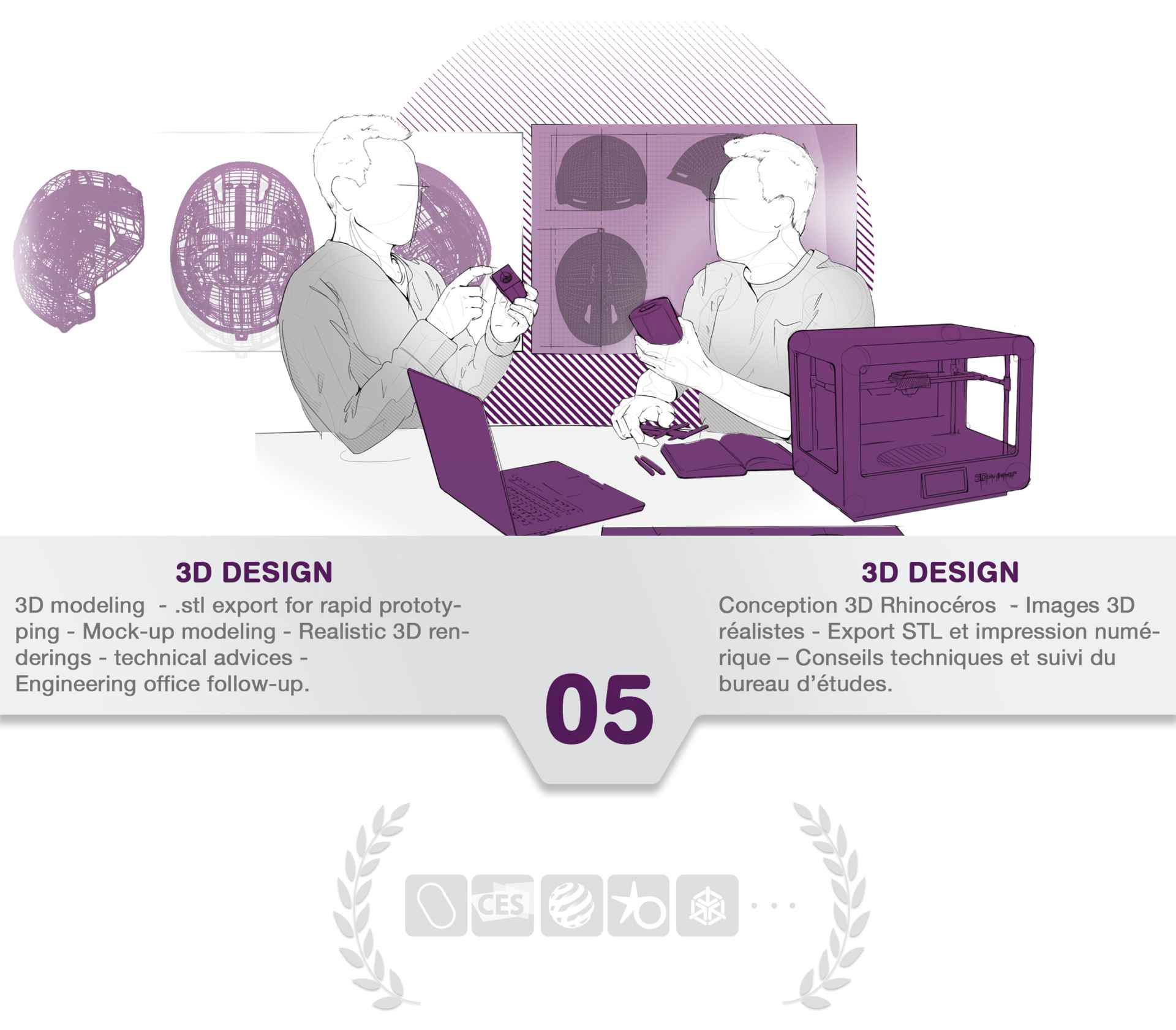 Design industriel - Conception 3d du produit