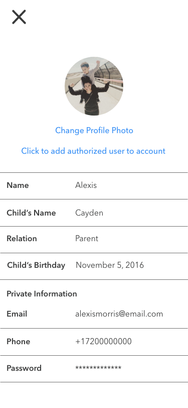 Settings Page