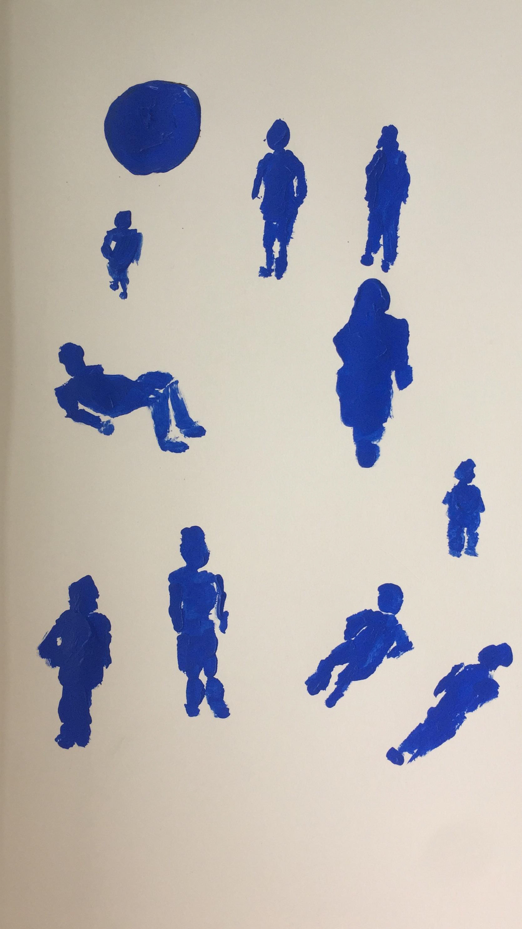 The People of Yves (2019) - Acrylic on Paper, 50x70cm