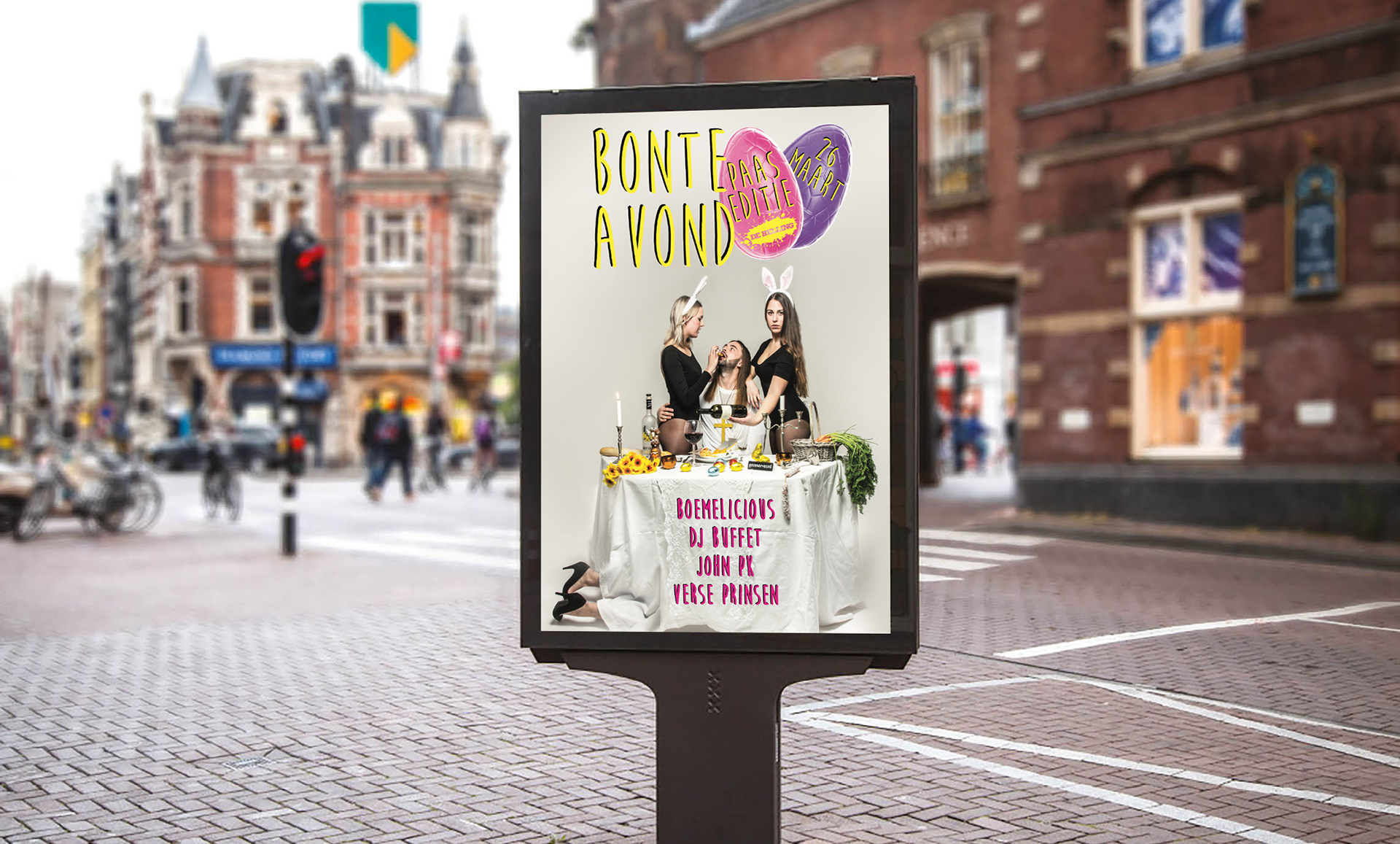 Poster ontworpen voor Bonte avond Event 